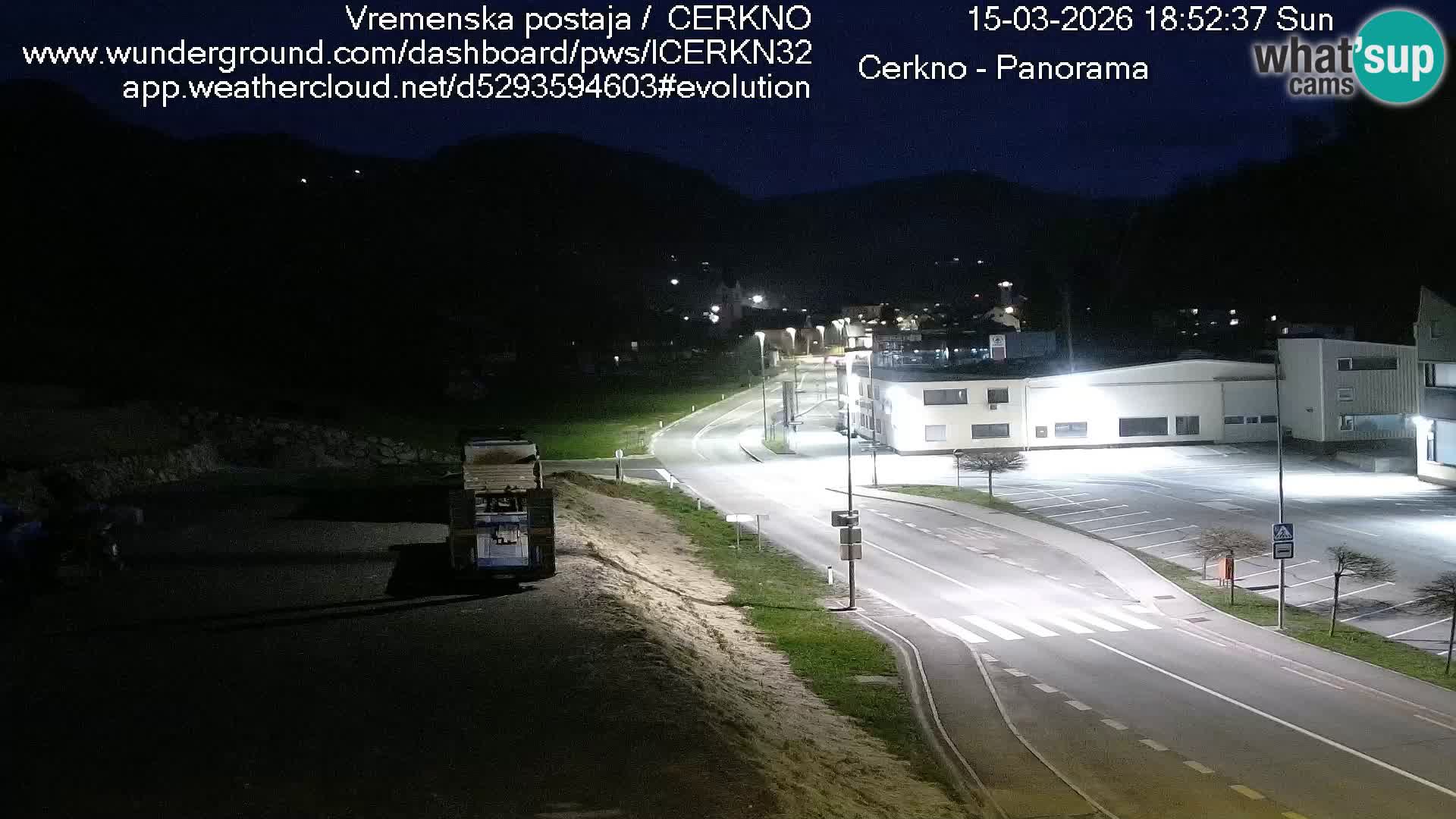 Cerkno city entrance Live Webcam