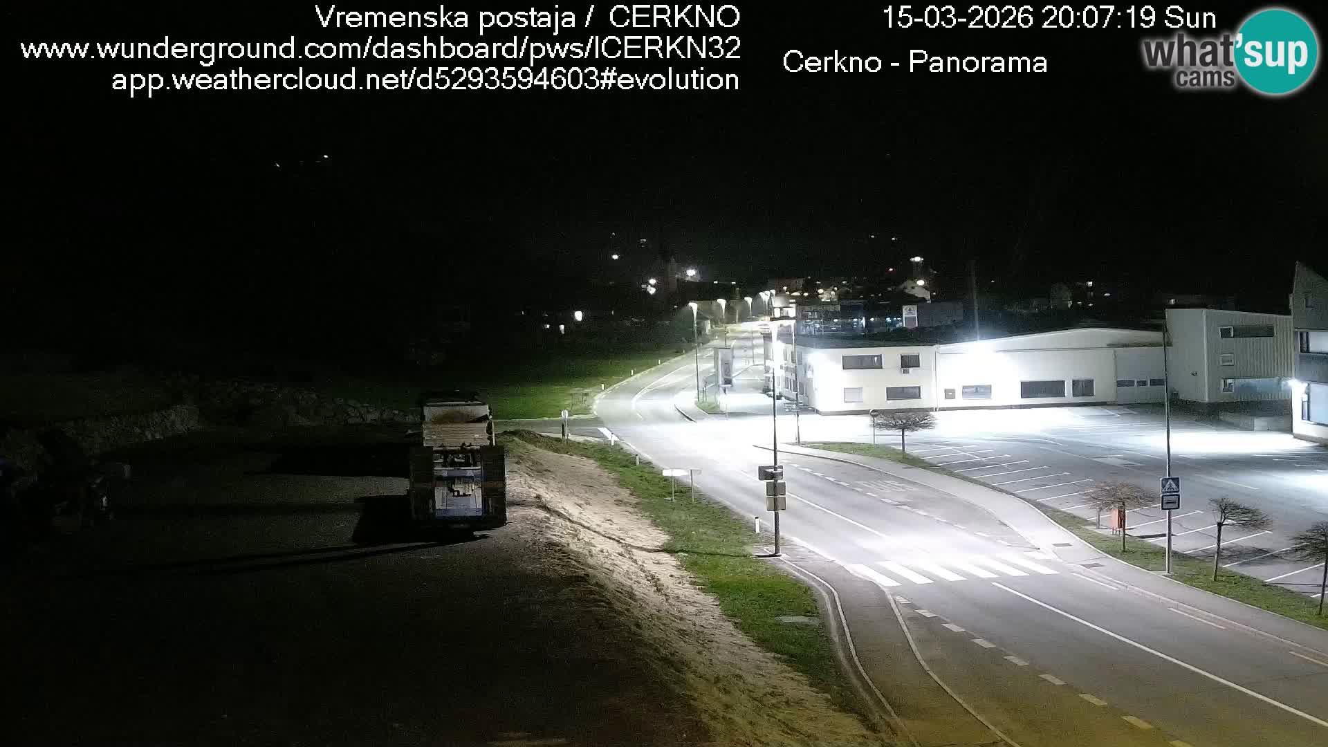 Cerkno city entrance Live Webcam