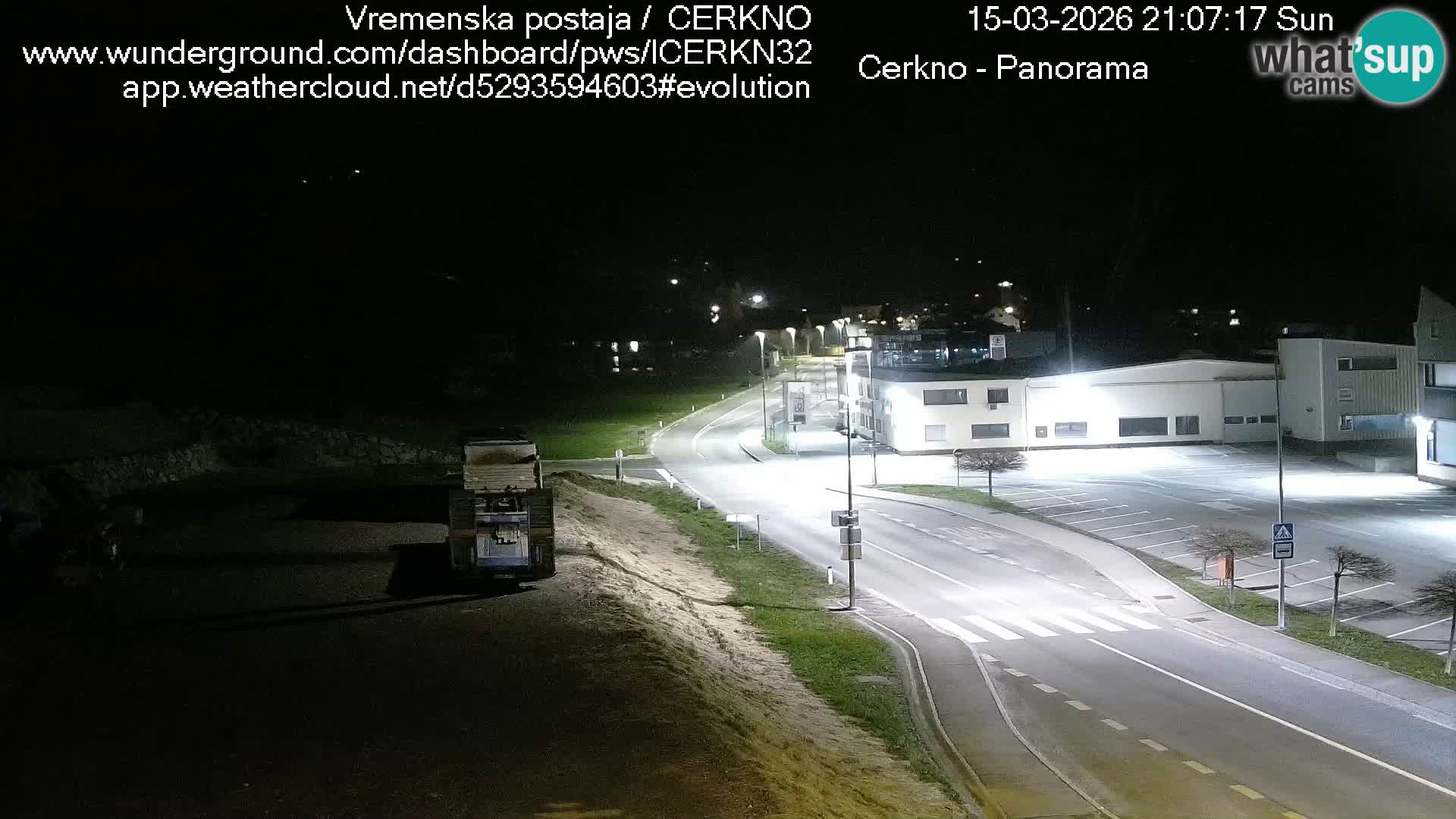Cerkno city entrance Live Webcam