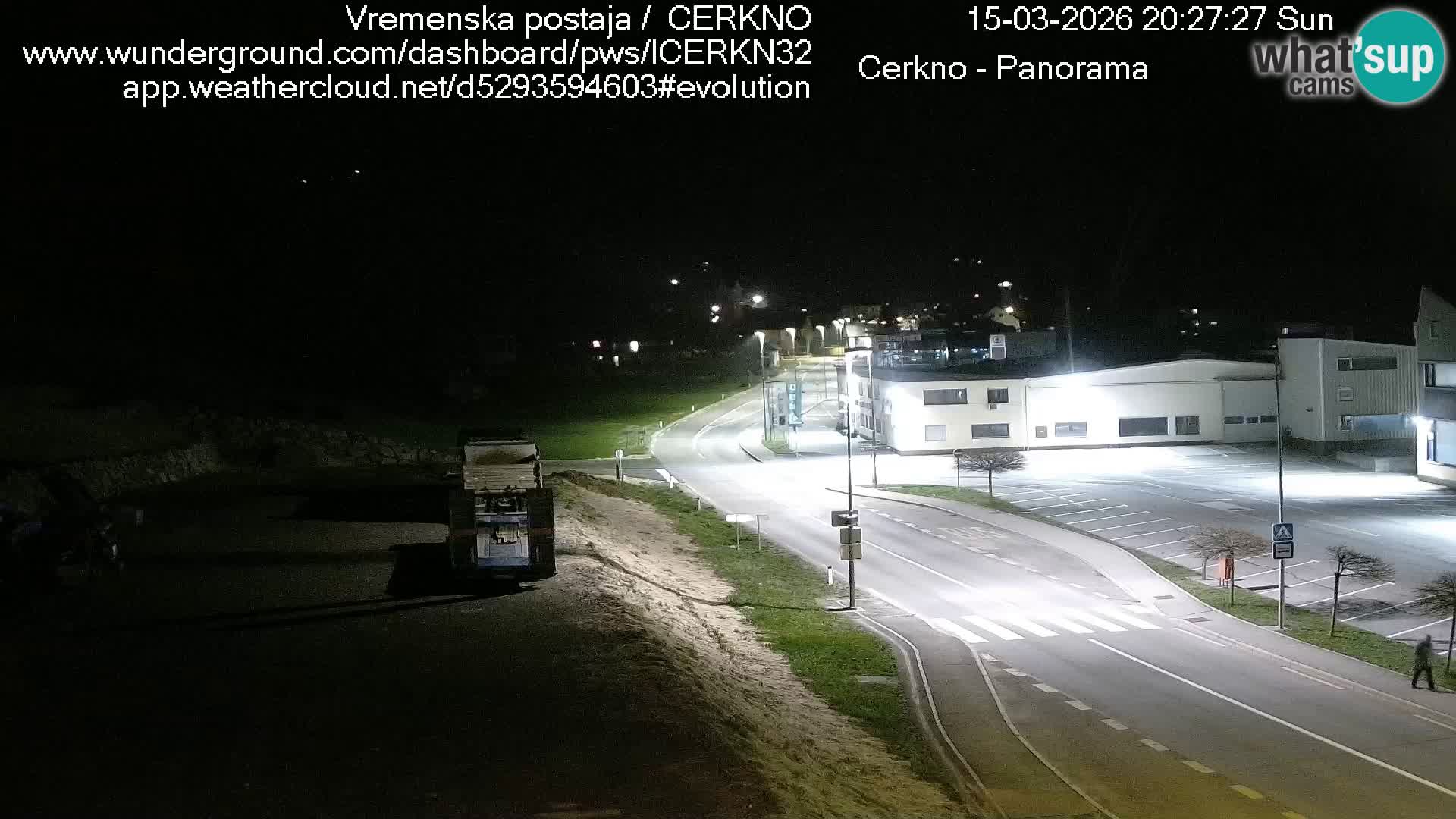 Cerkno city entrance Live Webcam