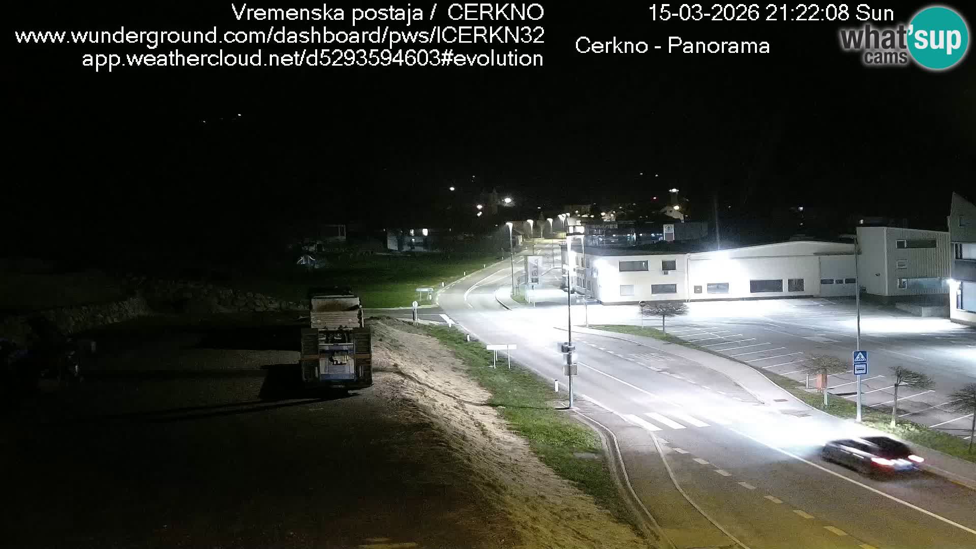 Cerkno city entrance Live Webcam