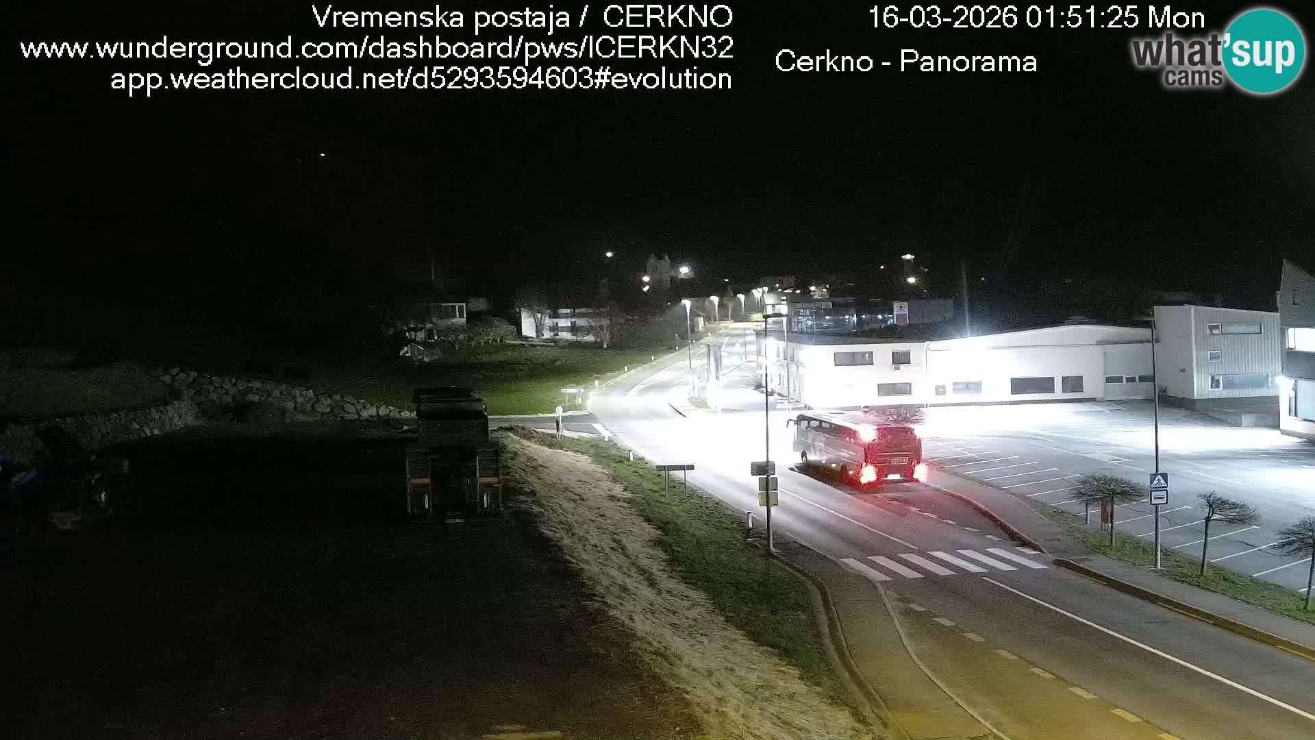 Cerkno city entrance Live Webcam