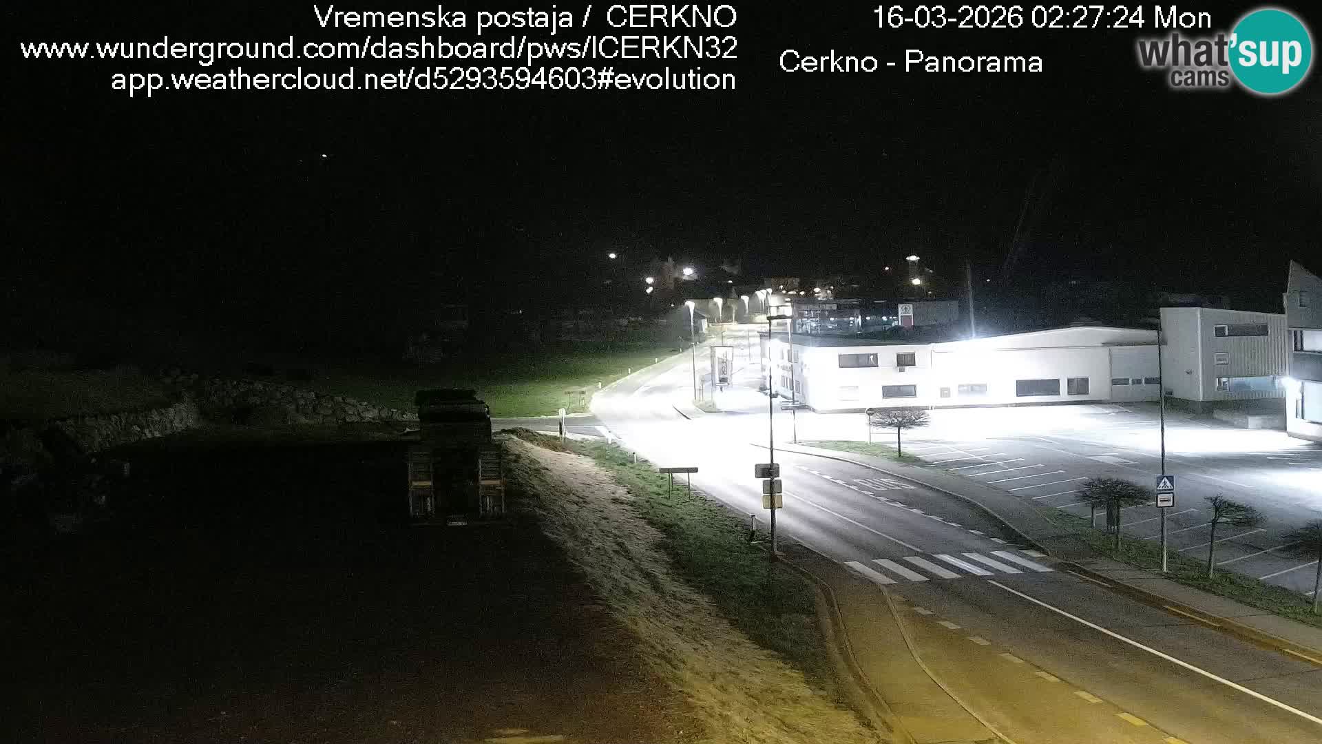 Cerkno city entrance Live Webcam