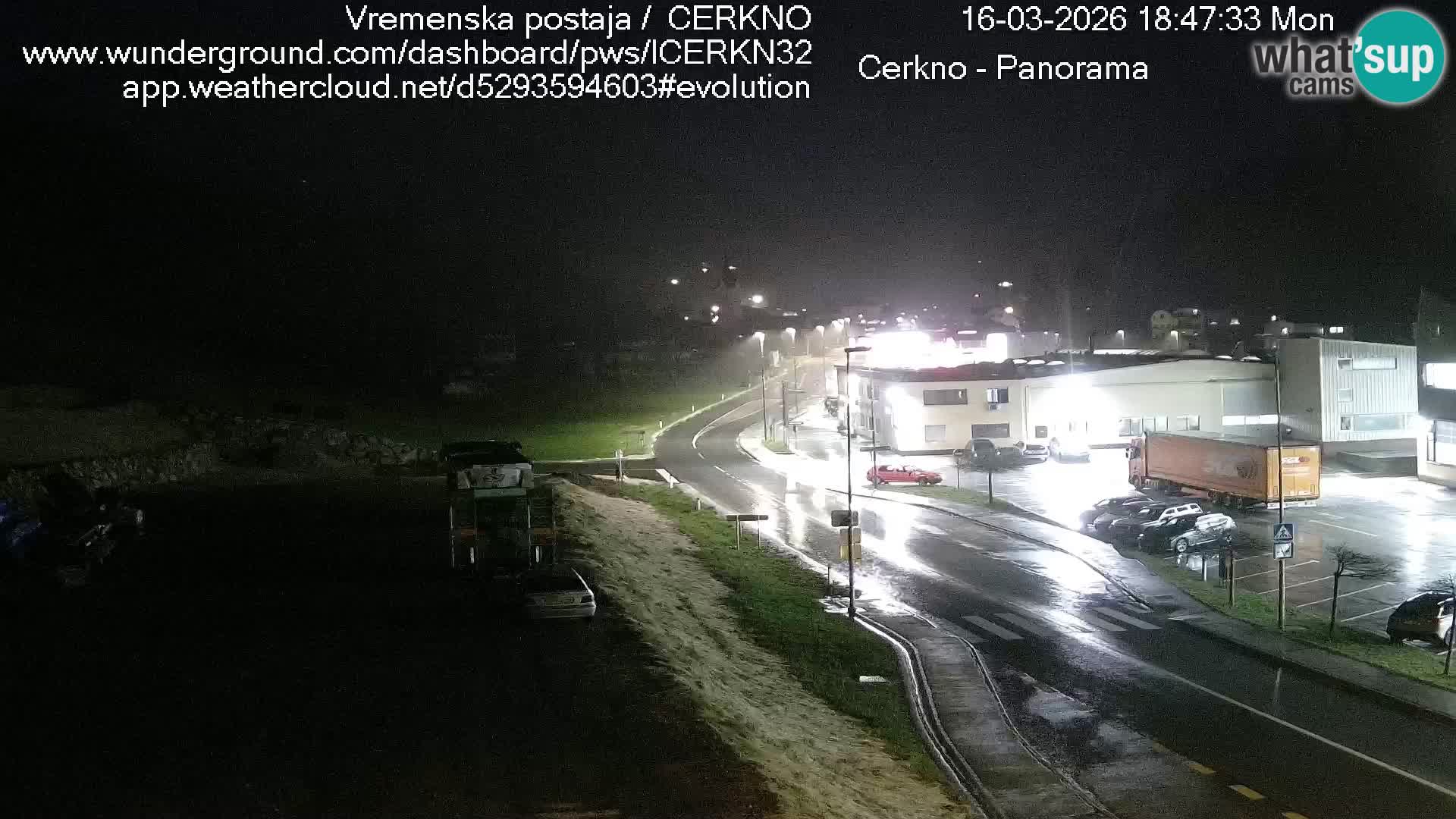 Cerkno city entrance Live Webcam