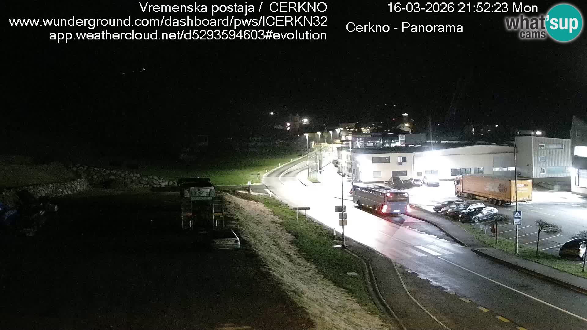 Cerkno city entrance Live Webcam