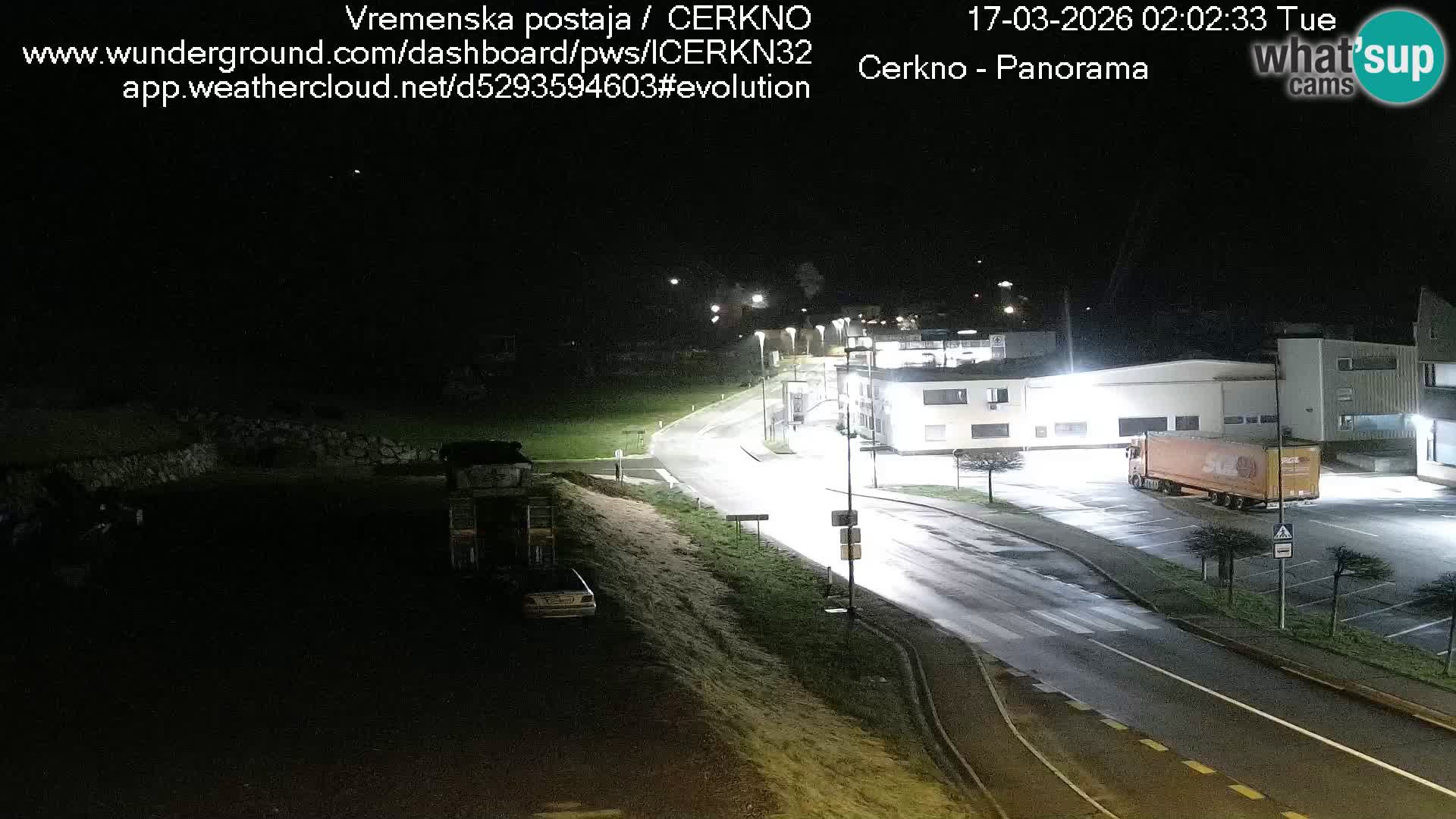 Cerkno entrada a la ciudad Webcam en vivo