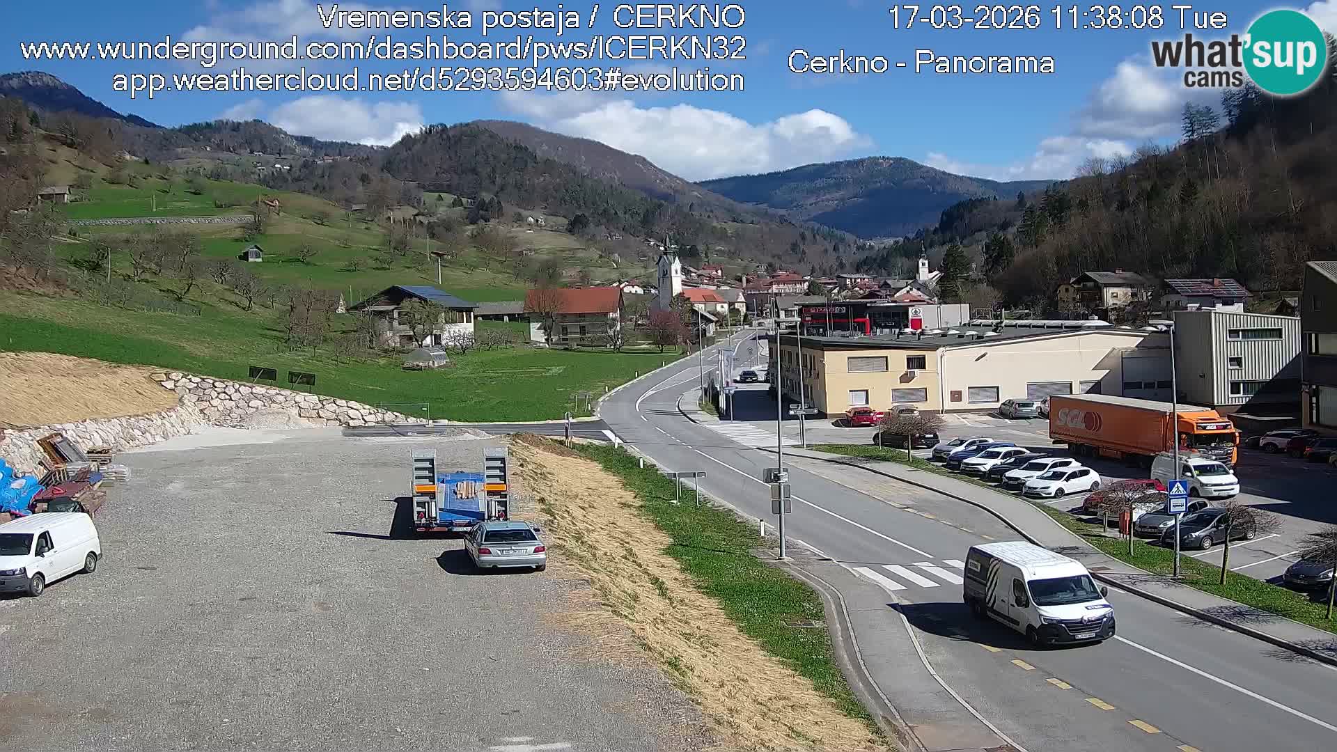 Cerkno ulaz u grad – Kamera uživo