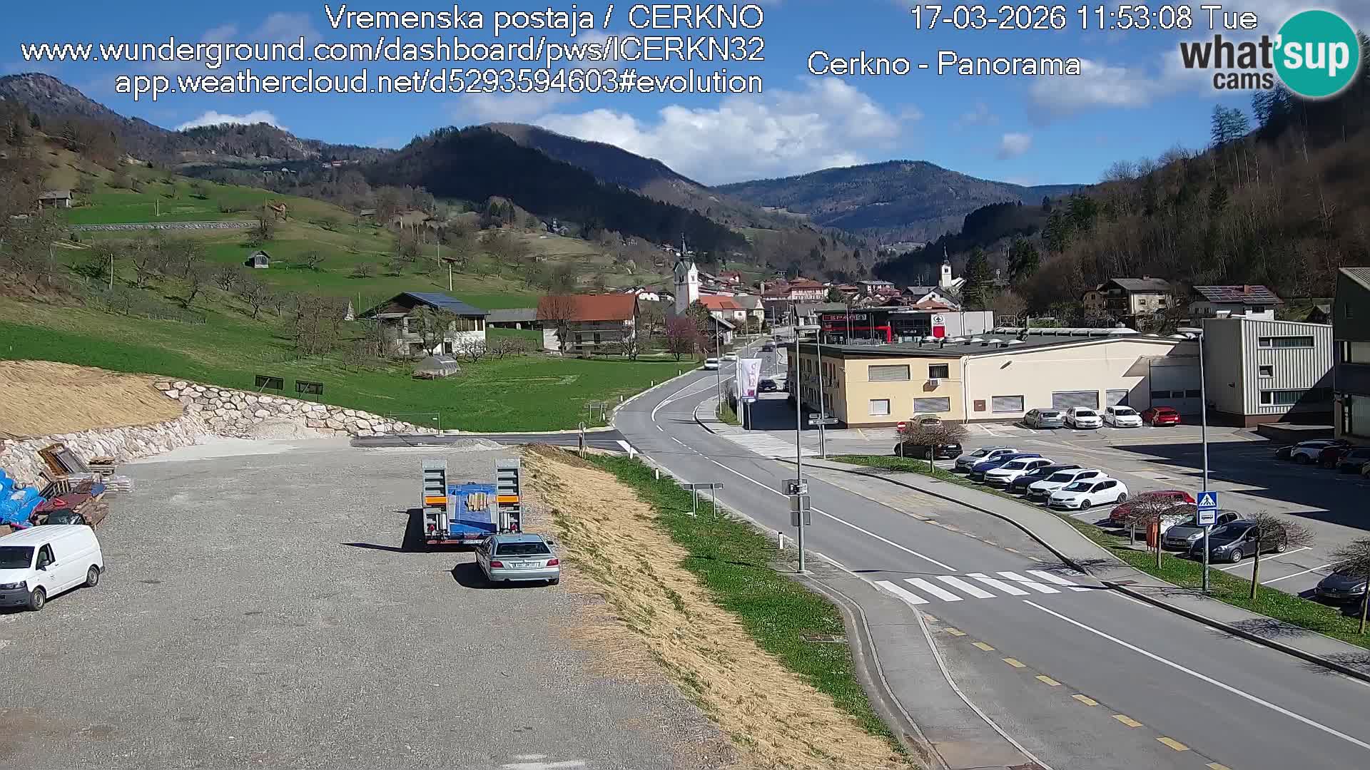 Cerkno Stadteingang Live-Webcam