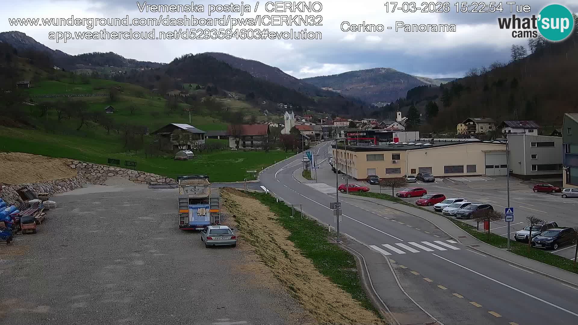 Cerkno Stadteingang Live-Webcam