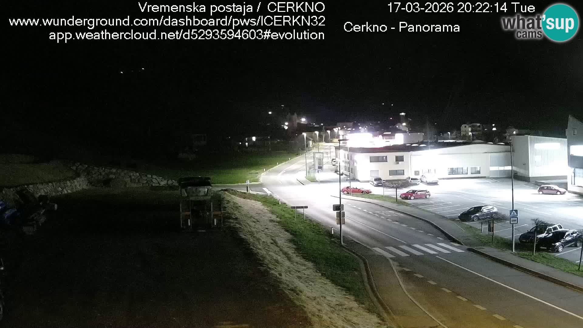 Cerkno city entrance Live Webcam