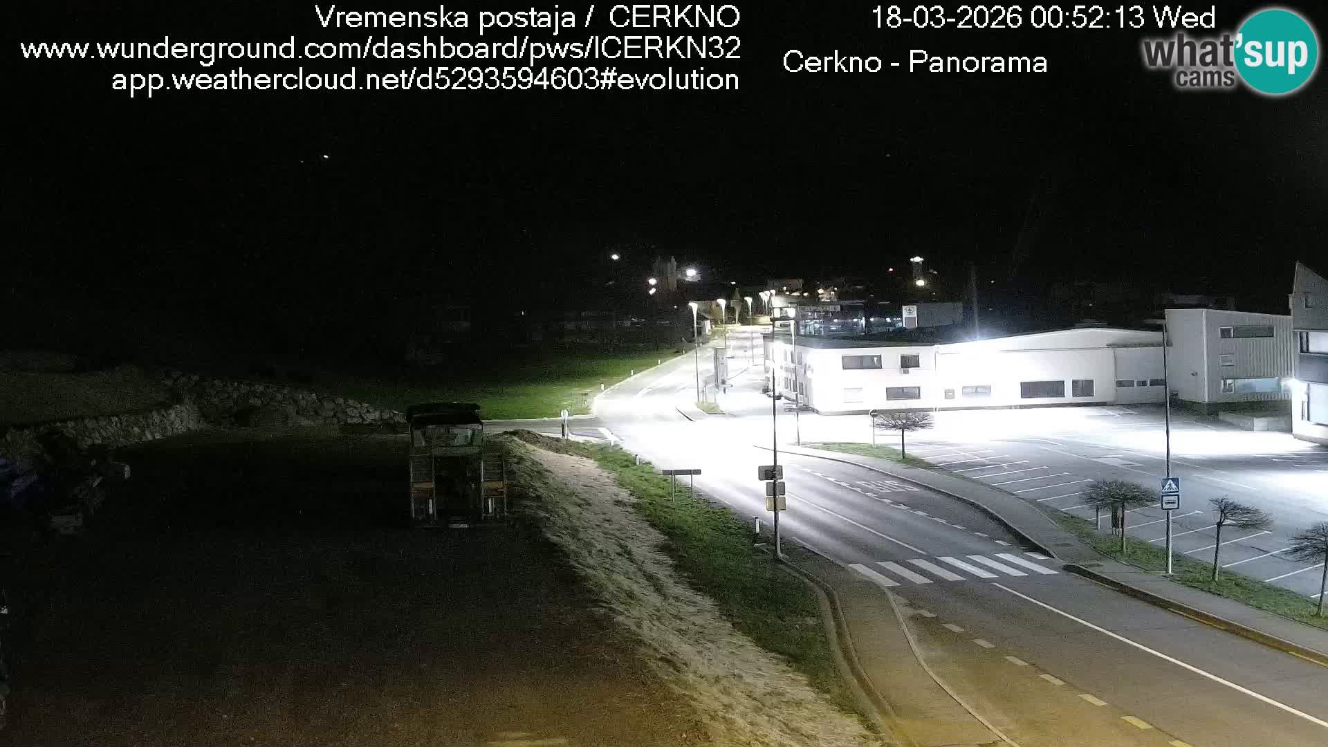 Cerkno entrada a la ciudad Webcam en vivo