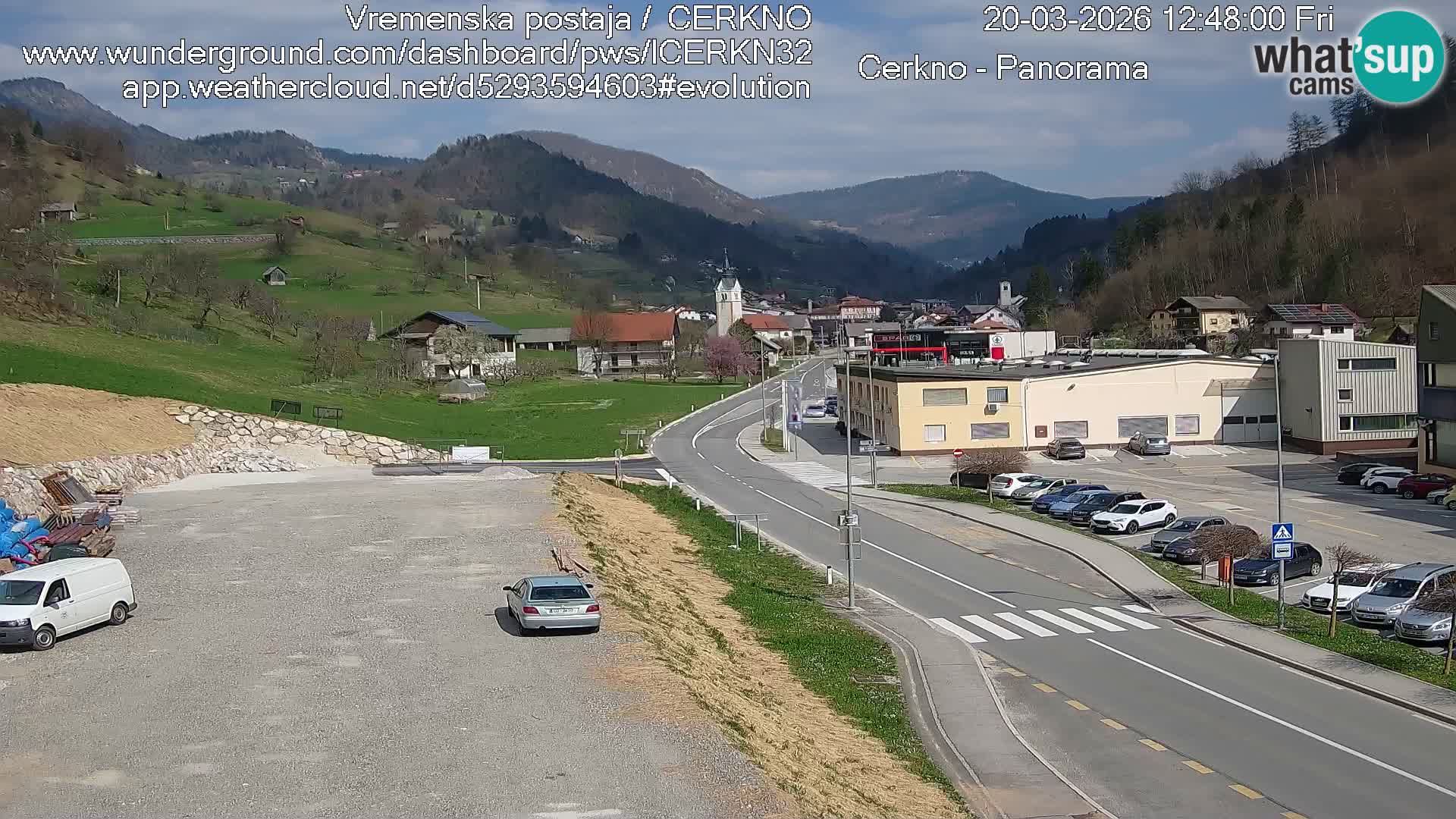 Cerkno ulaz u grad – Kamera uživo