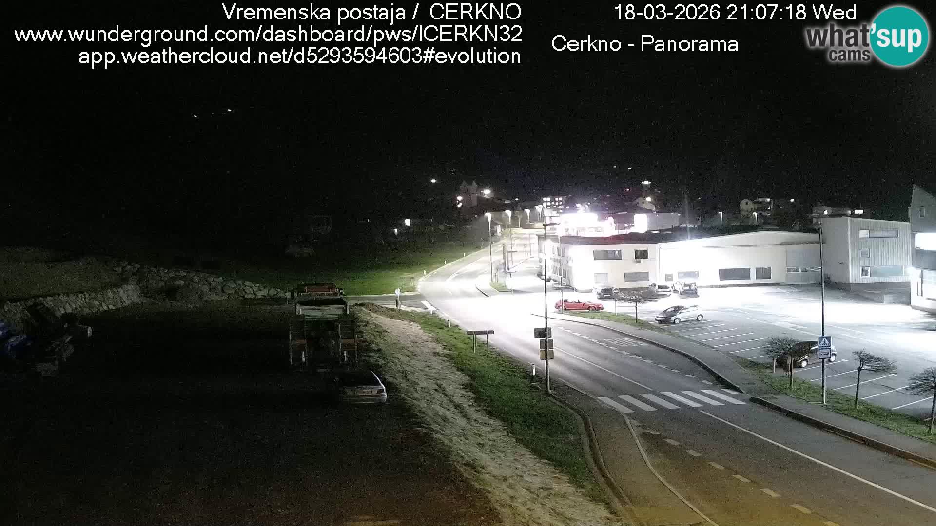 Cerkno city entrance Live Webcam
