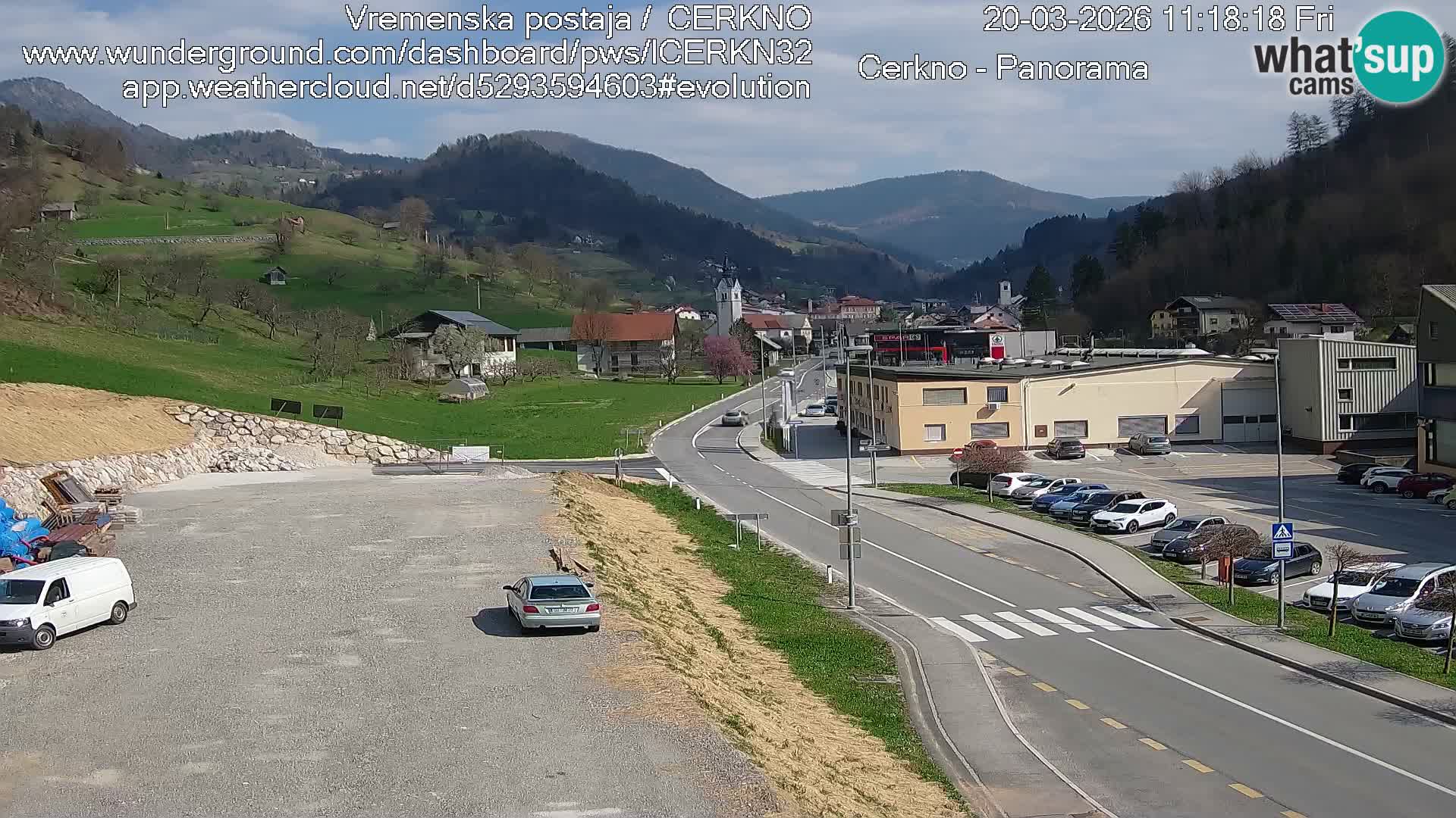 Cerkno ulaz u grad – Kamera uživo