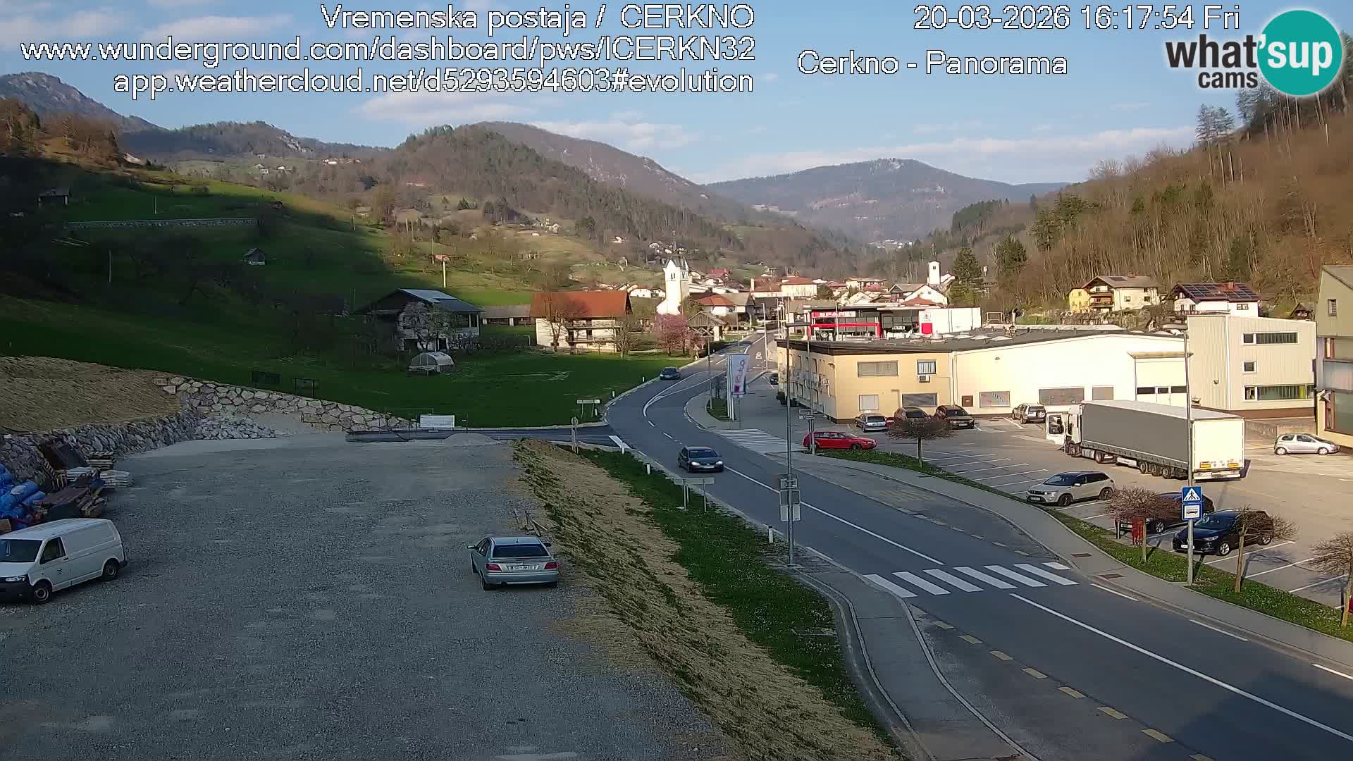 Cerkno ulaz u grad – Kamera uživo