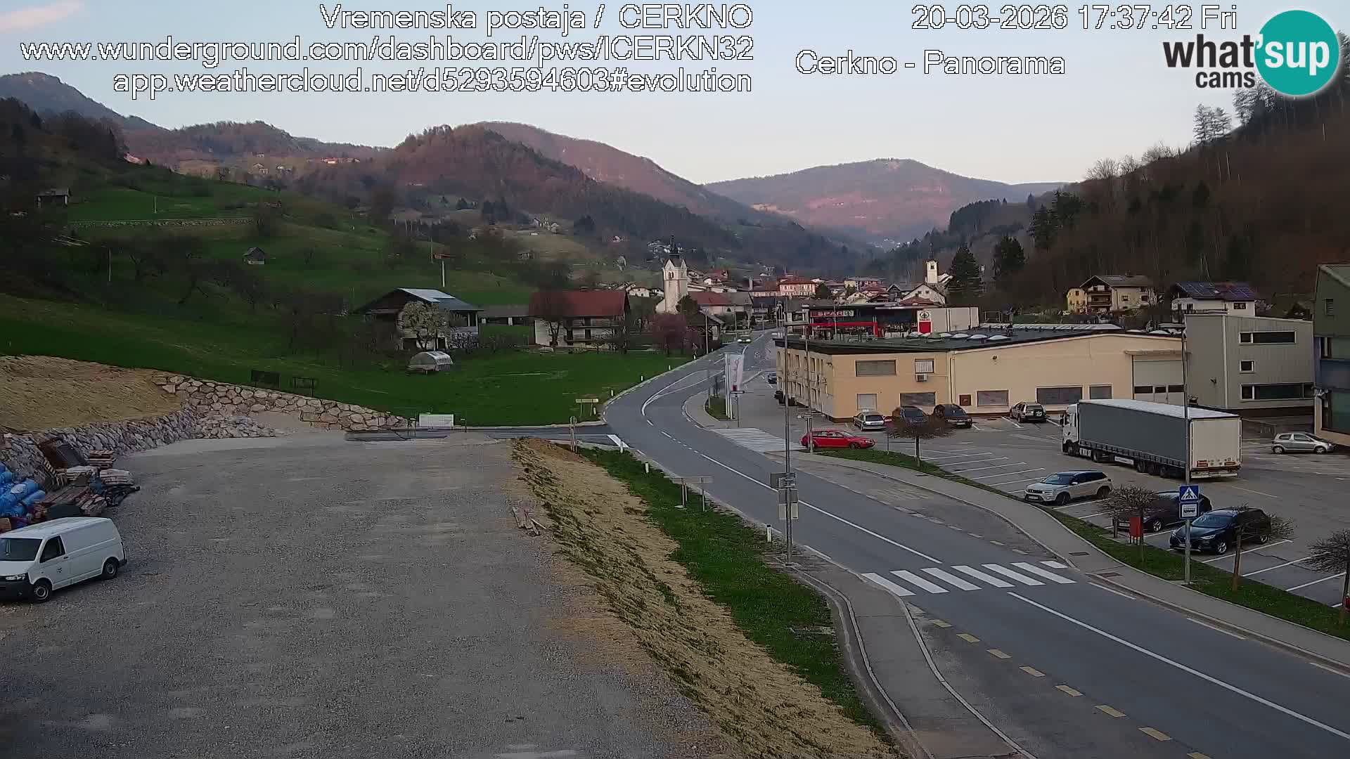 Cerkno ulaz u grad – Kamera uživo