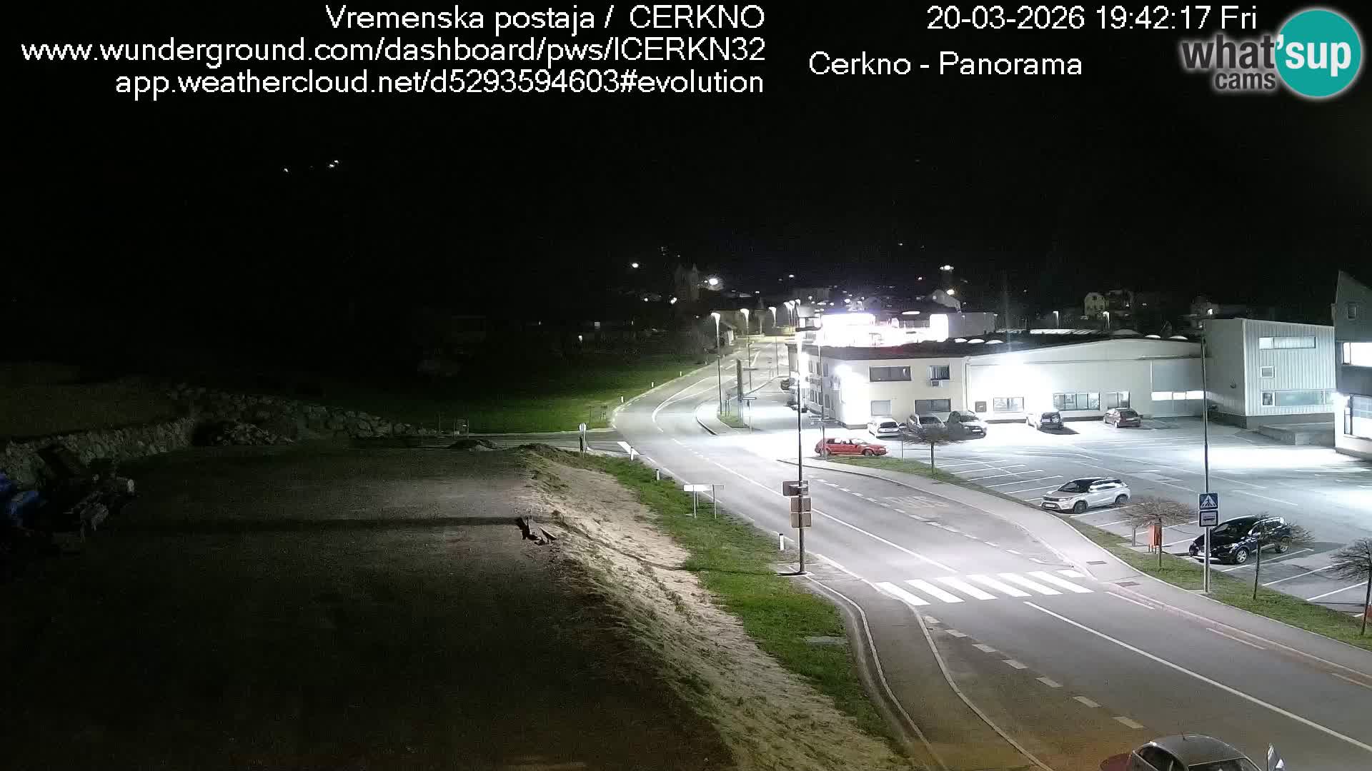 Cerkno entrada a la ciudad Webcam en vivo
