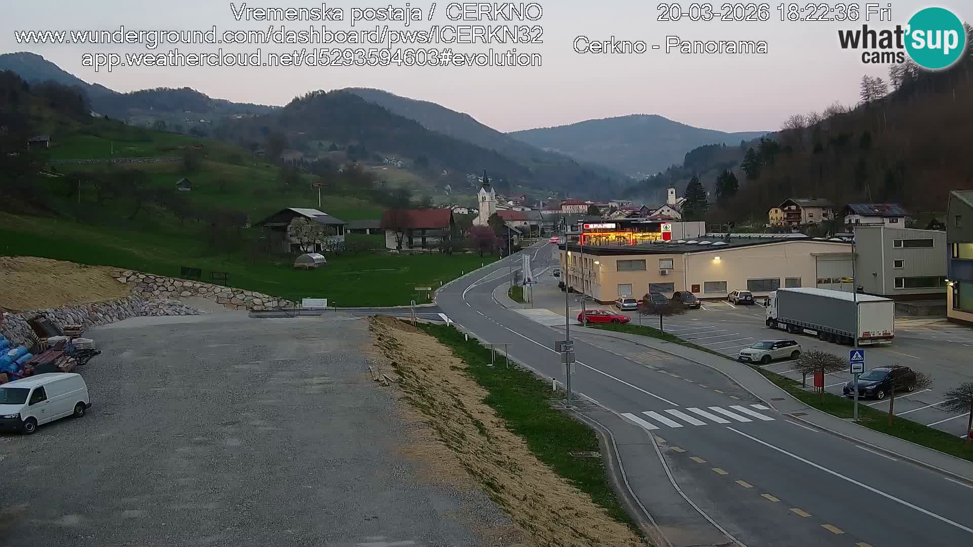 Cerkno Stadteingang Live-Webcam