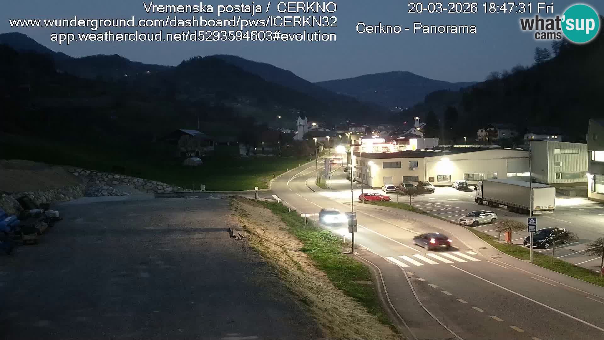 Cerkno ulaz u grad – Kamera uživo