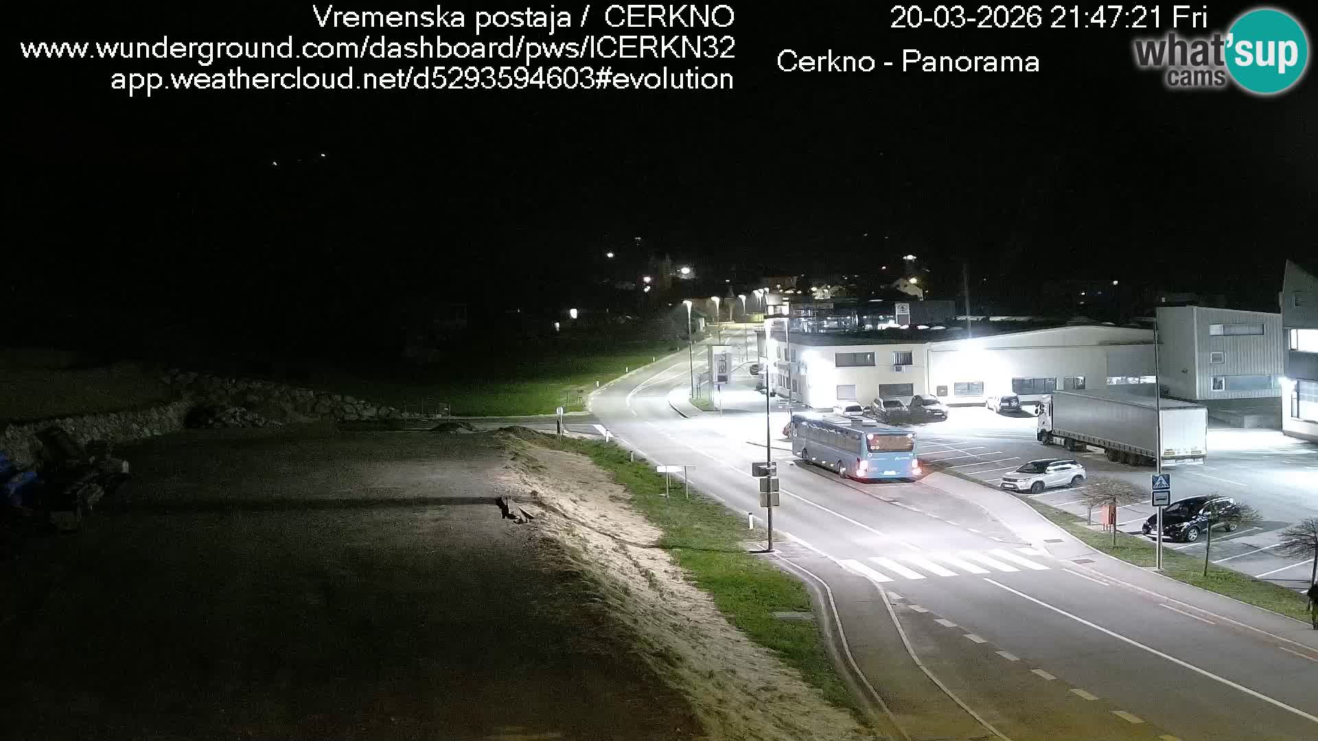 Cerkno entrada a la ciudad Webcam en vivo