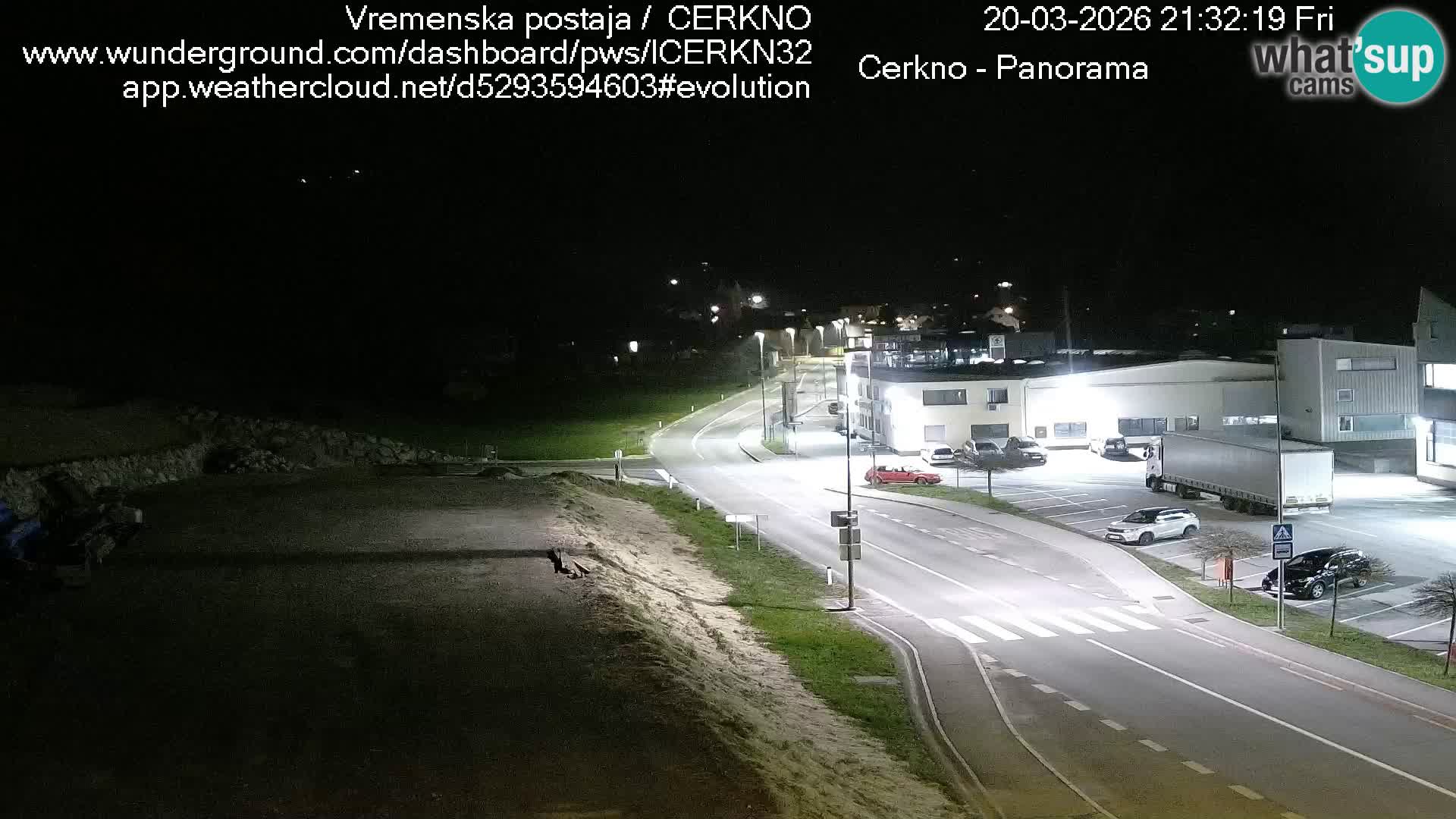 Cerkno entrada a la ciudad Webcam en vivo