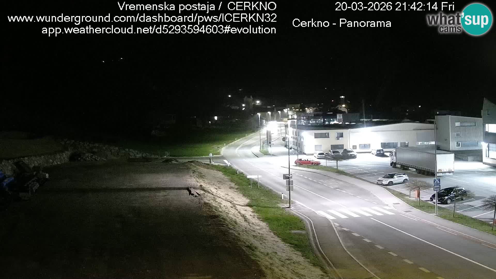 Cerkno city entrance Live Webcam