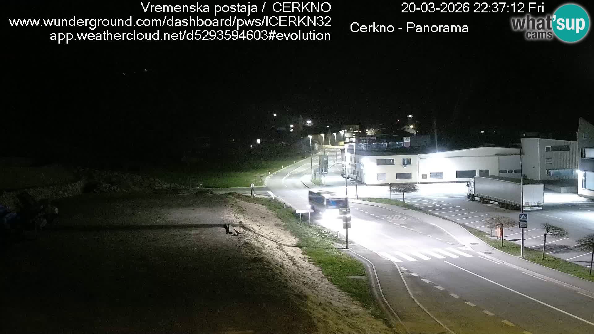 Cerkno entrada a la ciudad Webcam en vivo
