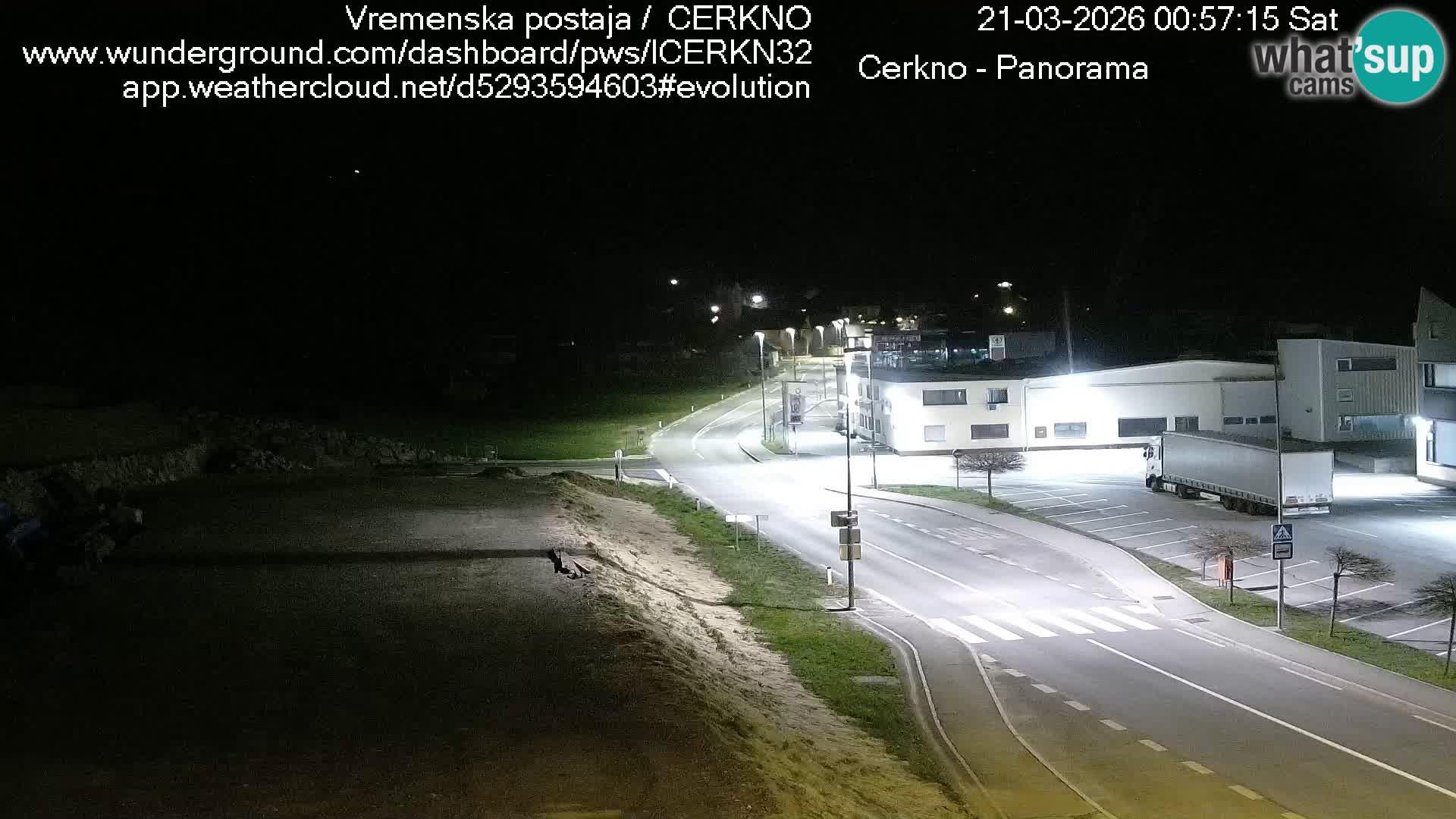 Webcam en direct – Entrée de la ville de Cerkno