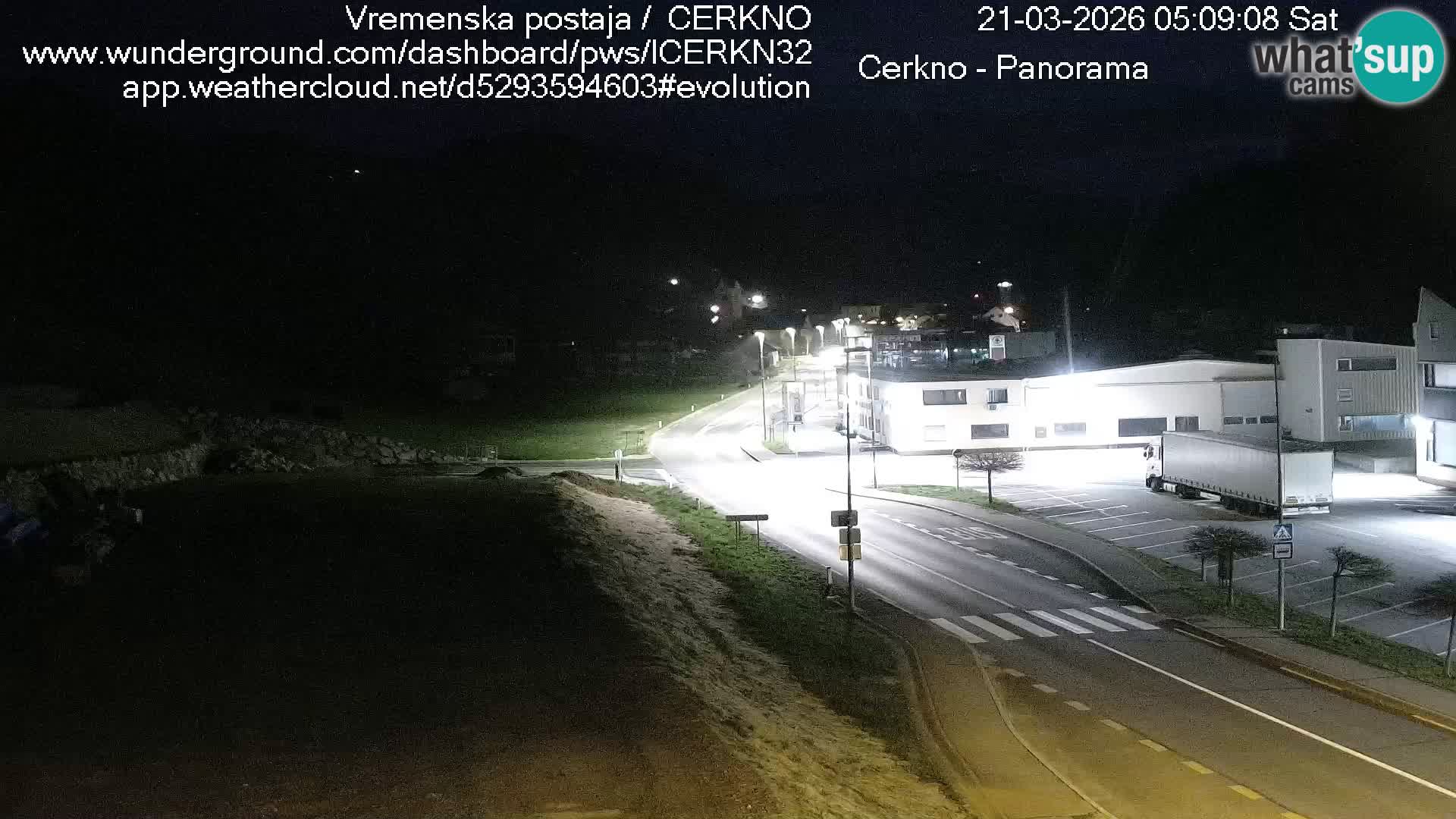 Cerkno city entrance Live Webcam