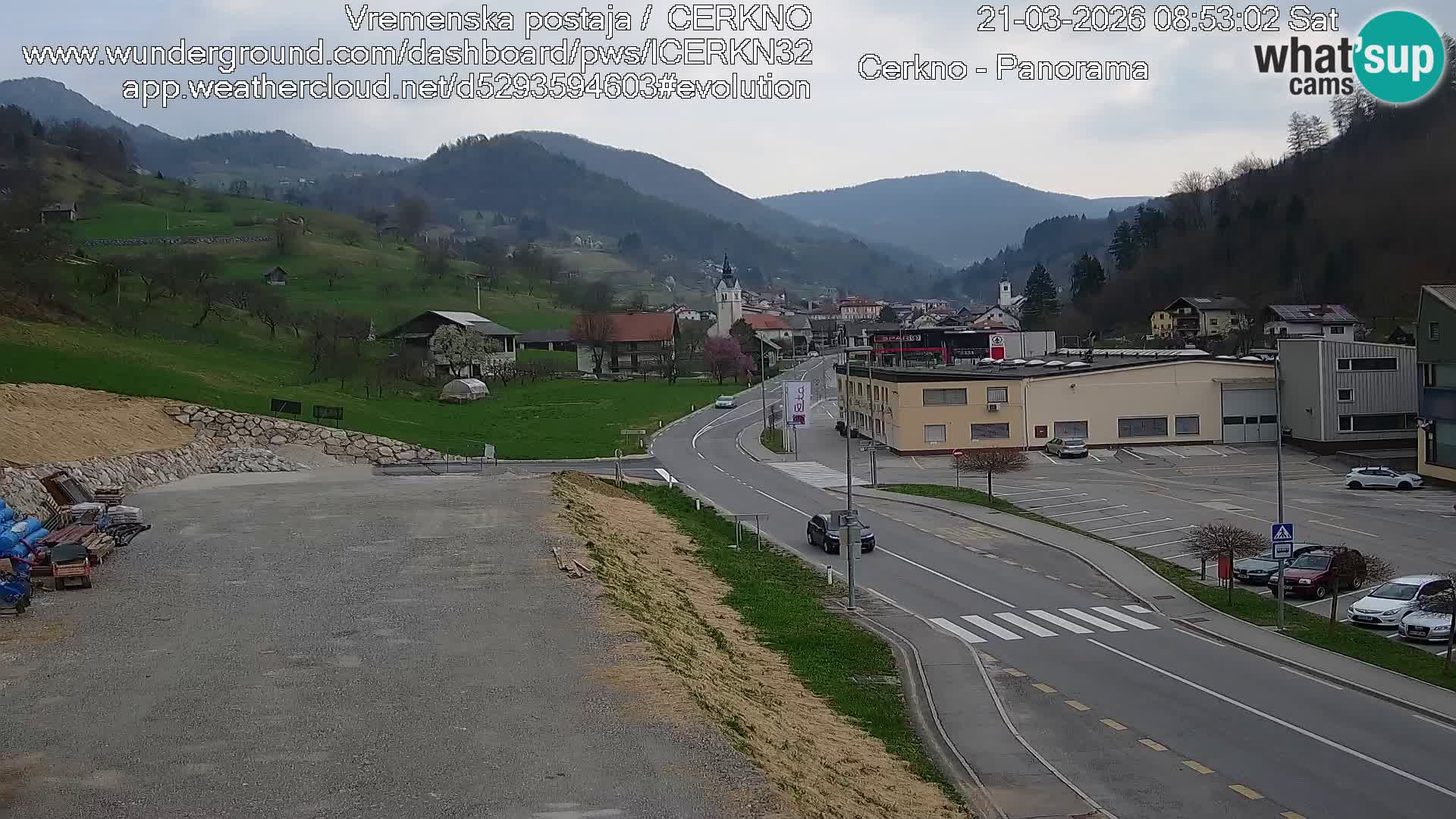 Cerkno ulaz u grad – Kamera uživo