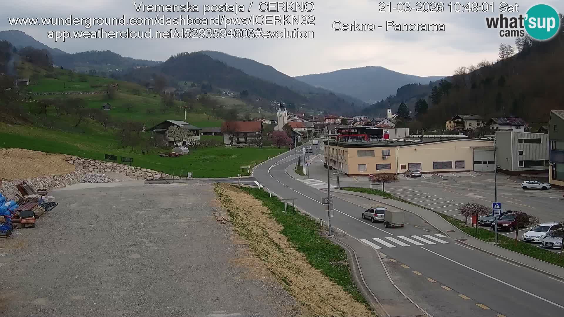 Cerkno ulaz u grad – Kamera uživo