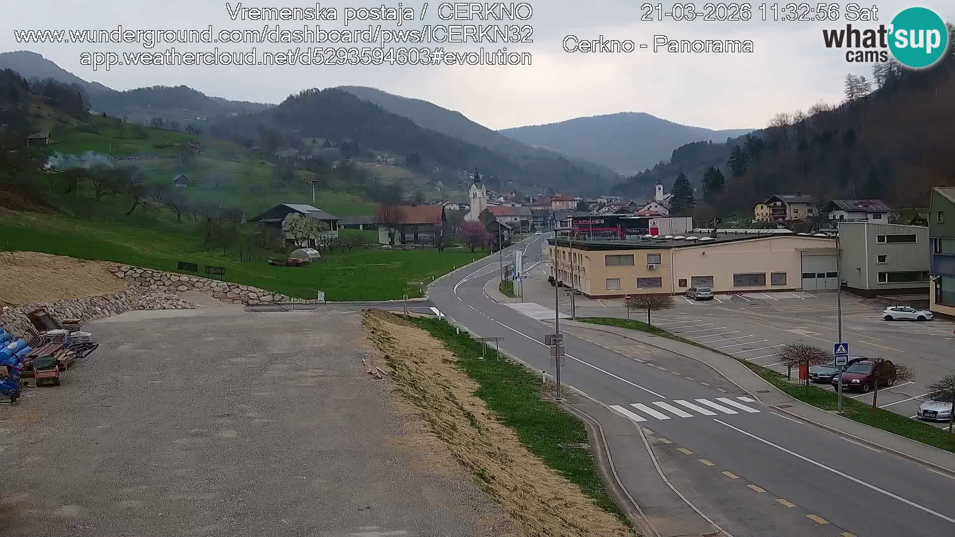 Cerkno ulaz u grad – Kamera uživo