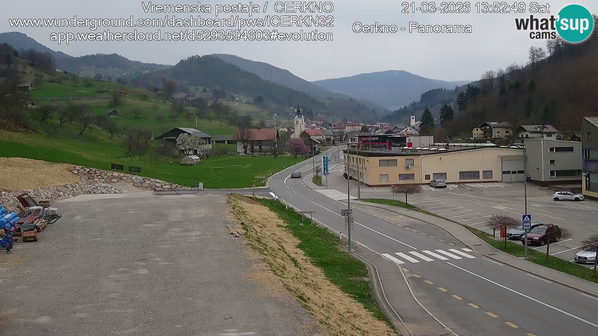 Cerkno ulaz u grad – Kamera uživo
