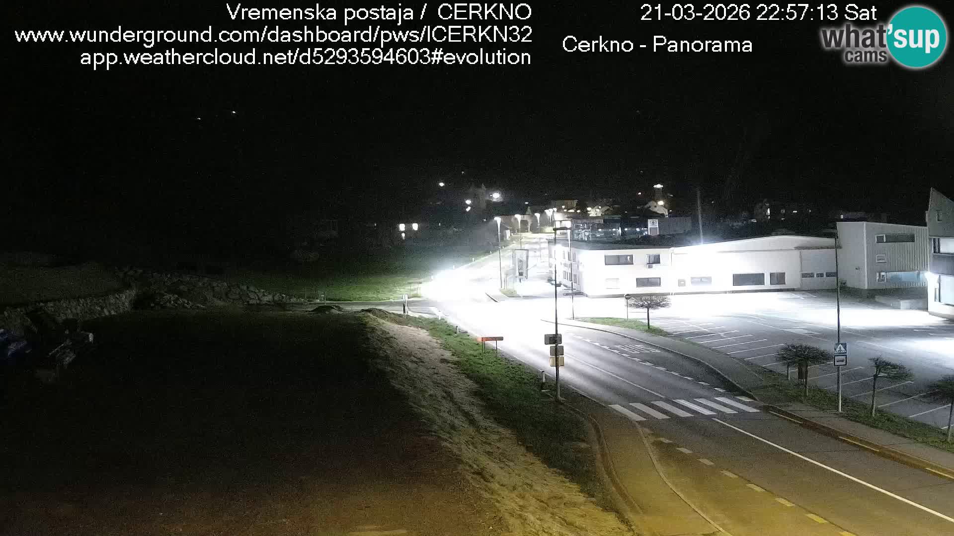 Webcam en direct – Entrée de la ville de Cerkno