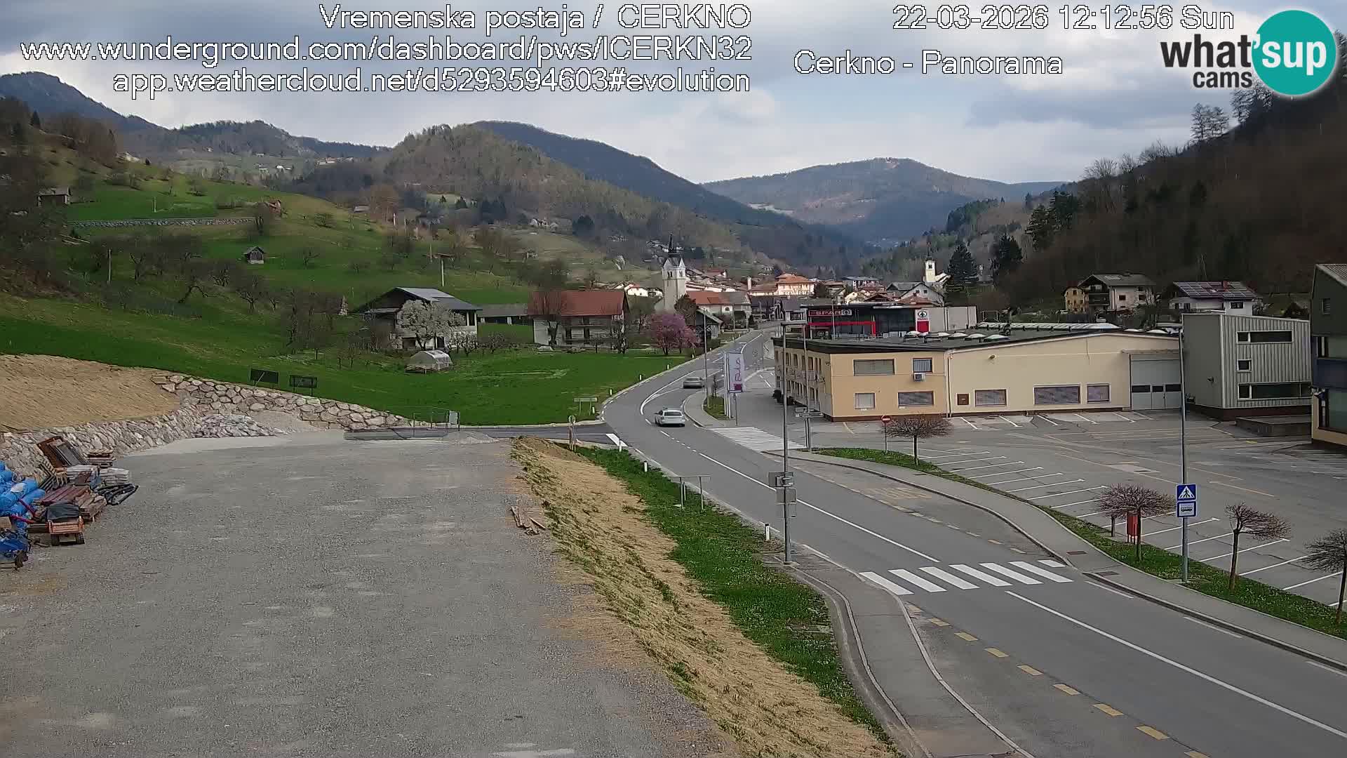 Cerkno ulaz u grad – Kamera uživo