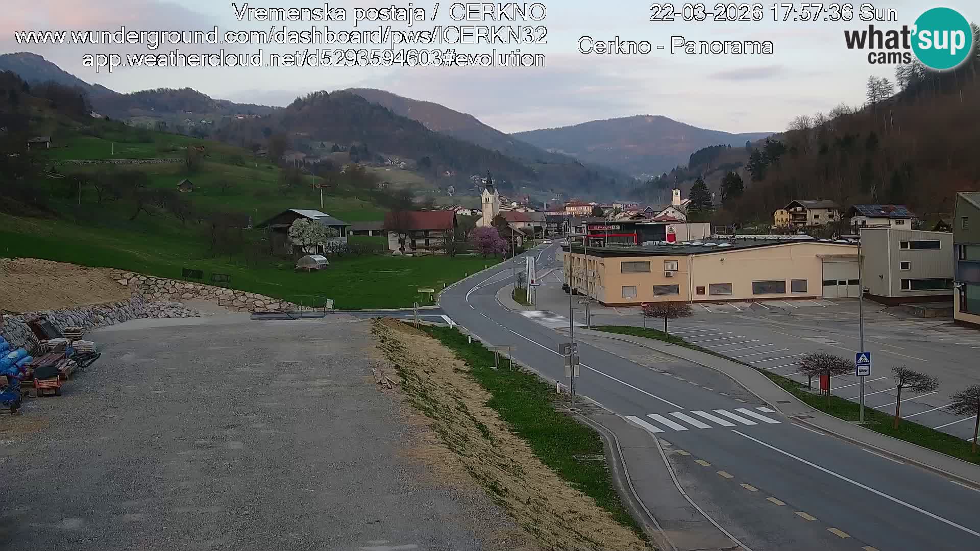 Cerkno Stadteingang Live-Webcam