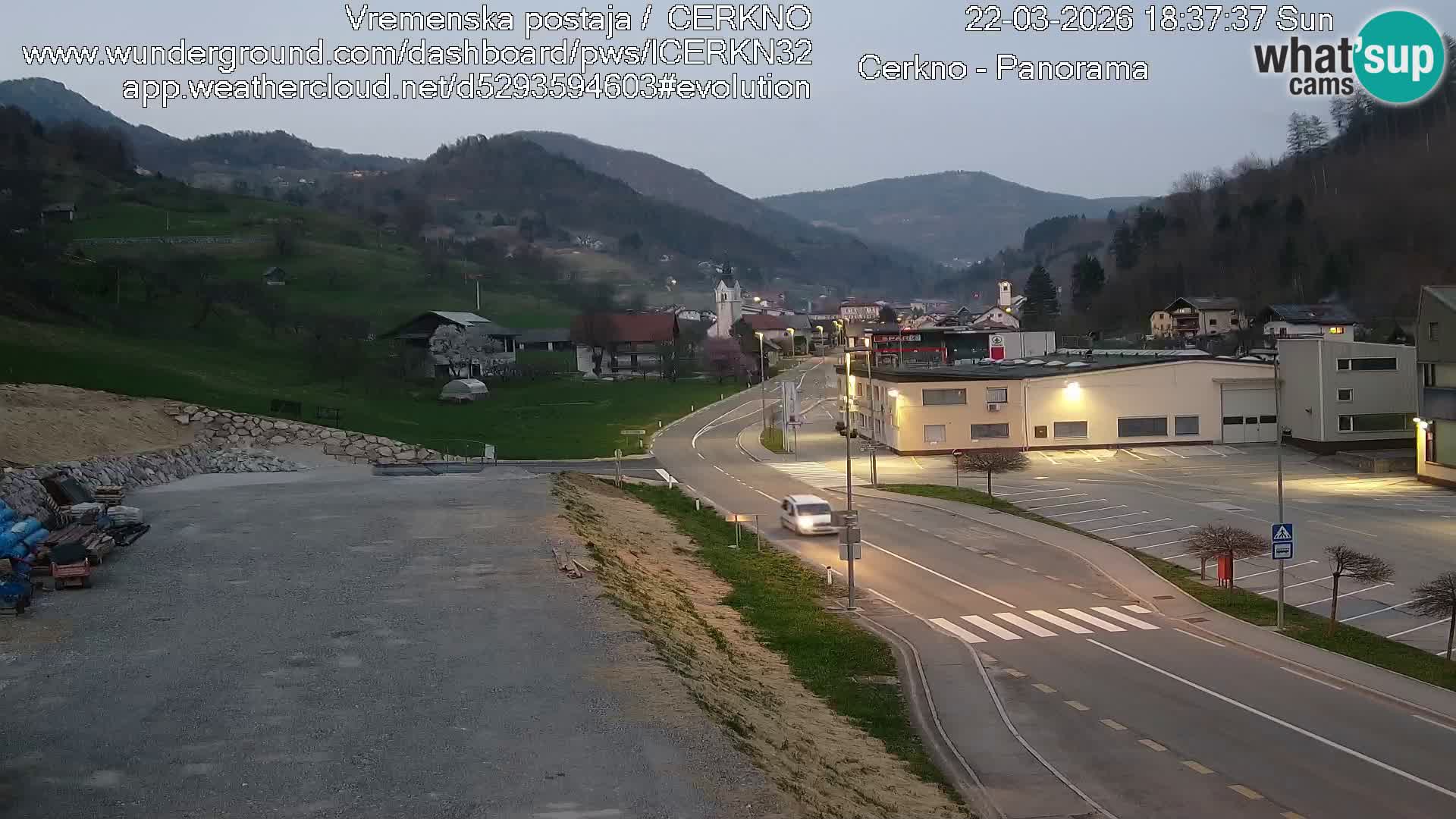 Cerkno ulaz u grad – Kamera uživo