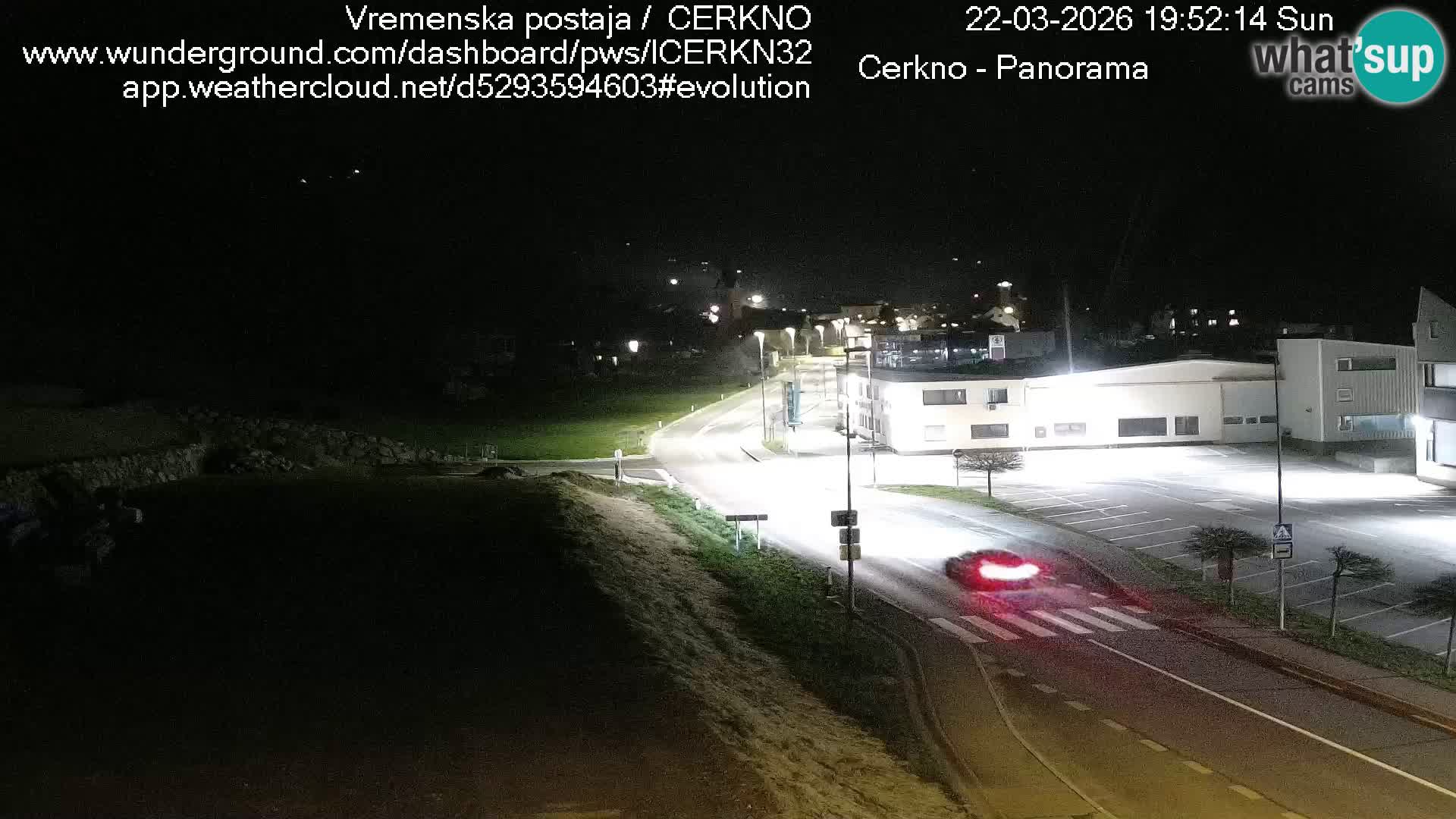 Cerkno entrada a la ciudad Webcam en vivo