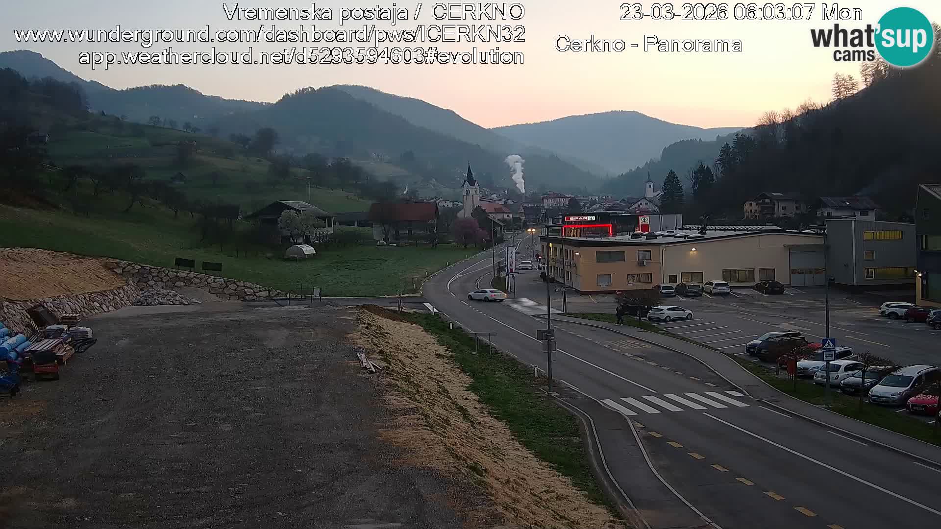 Cerkno ulaz u grad – Kamera uživo