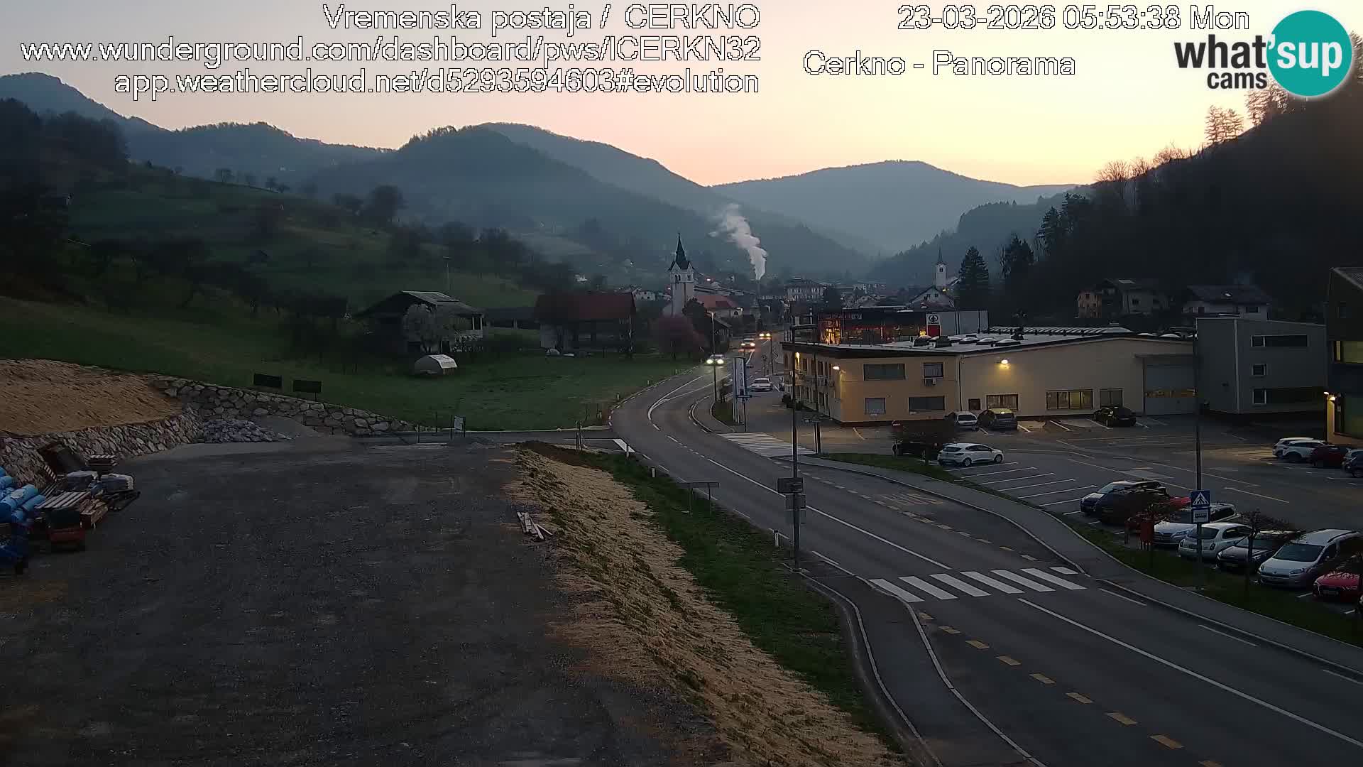 Cerkno ulaz u grad – Kamera uživo