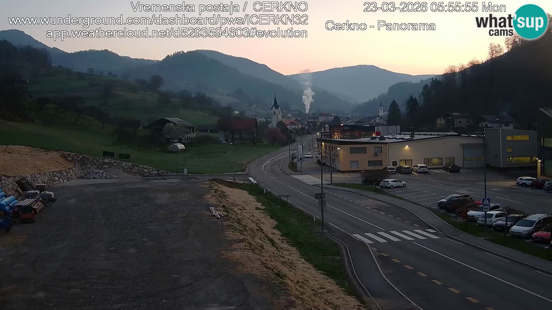 Cerkno ulaz u grad – Kamera uživo
