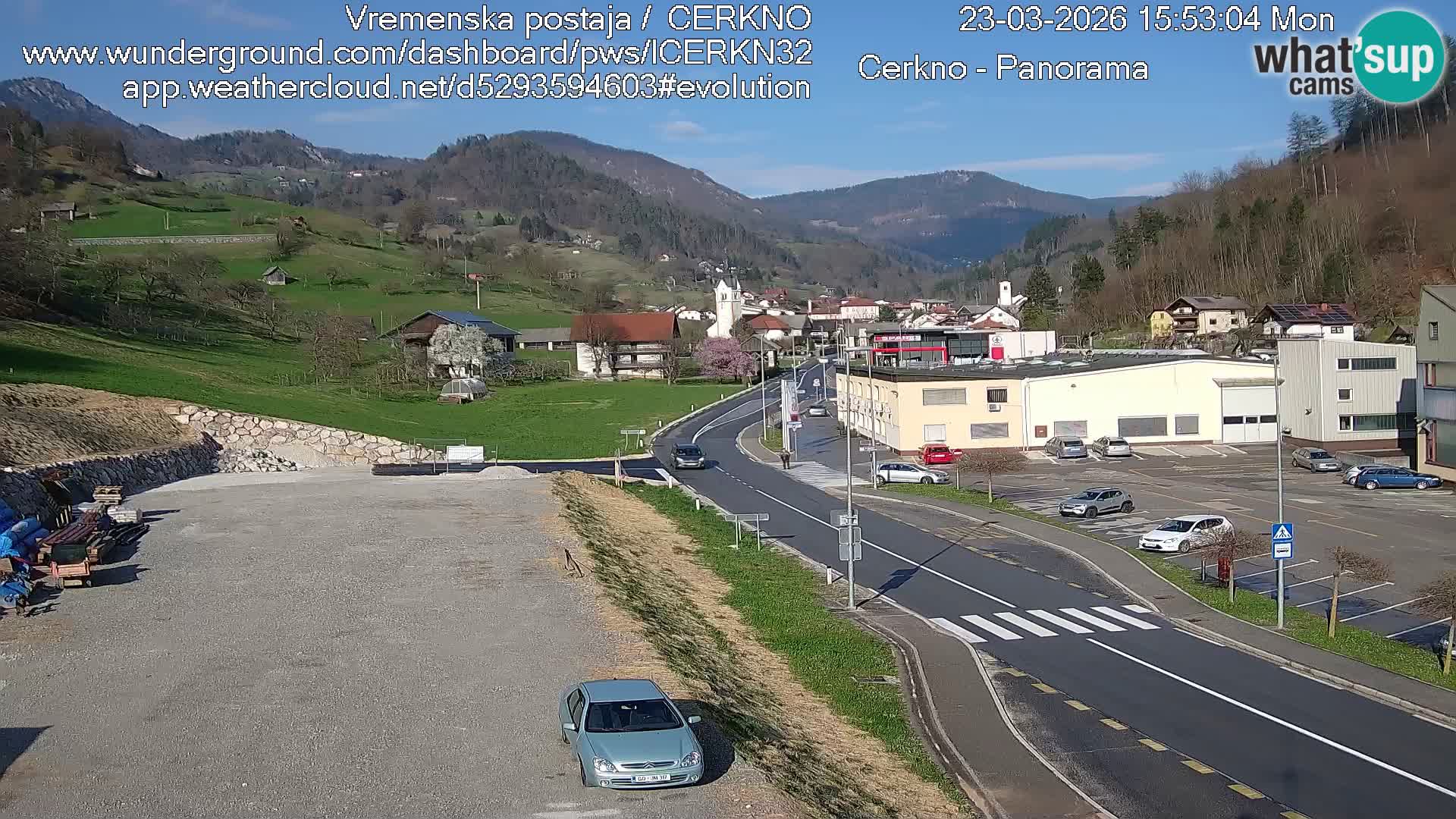 Cerkno ulaz u grad – Kamera uživo