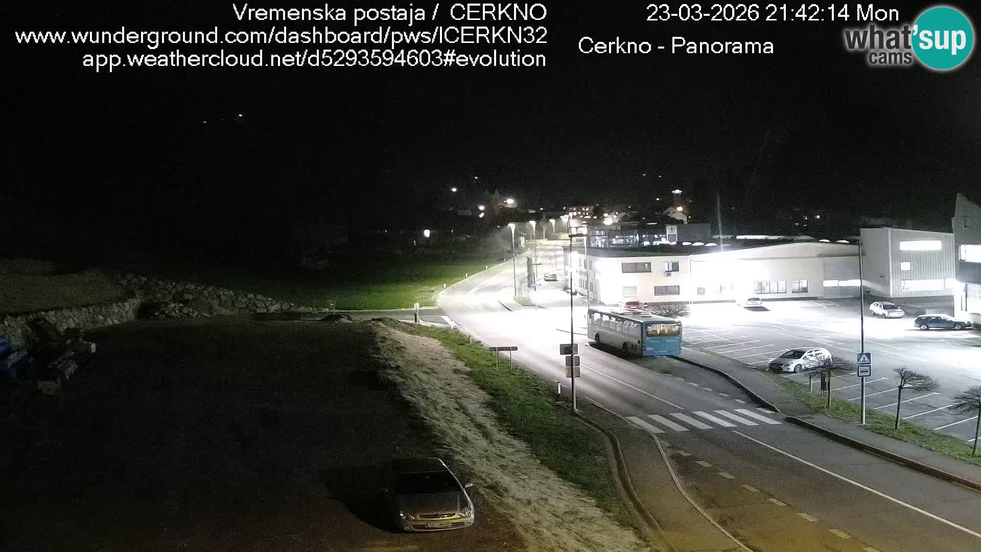 Cerkno city entrance Live Webcam