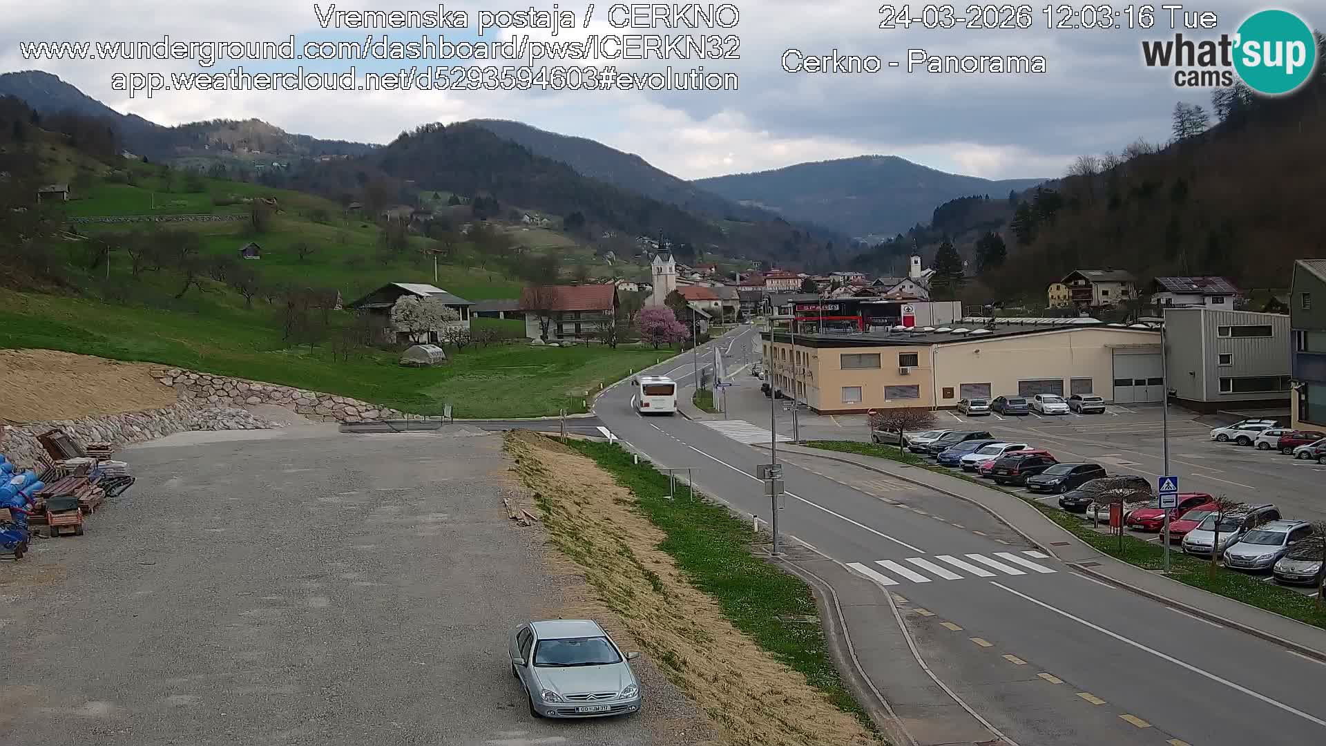 Cerkno Stadteingang Live-Webcam