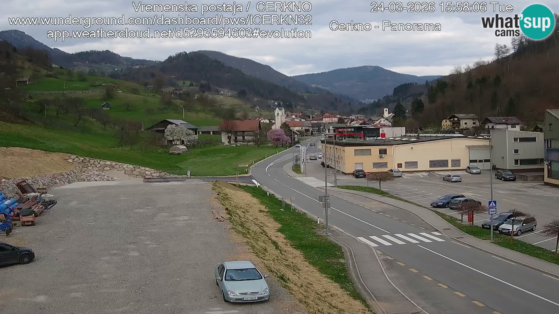 Cerkno Stadteingang Live-Webcam