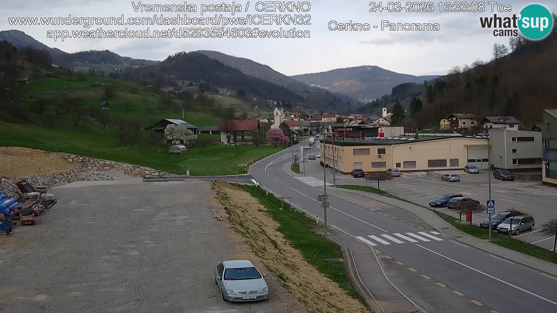 Cerkno Stadteingang Live-Webcam
