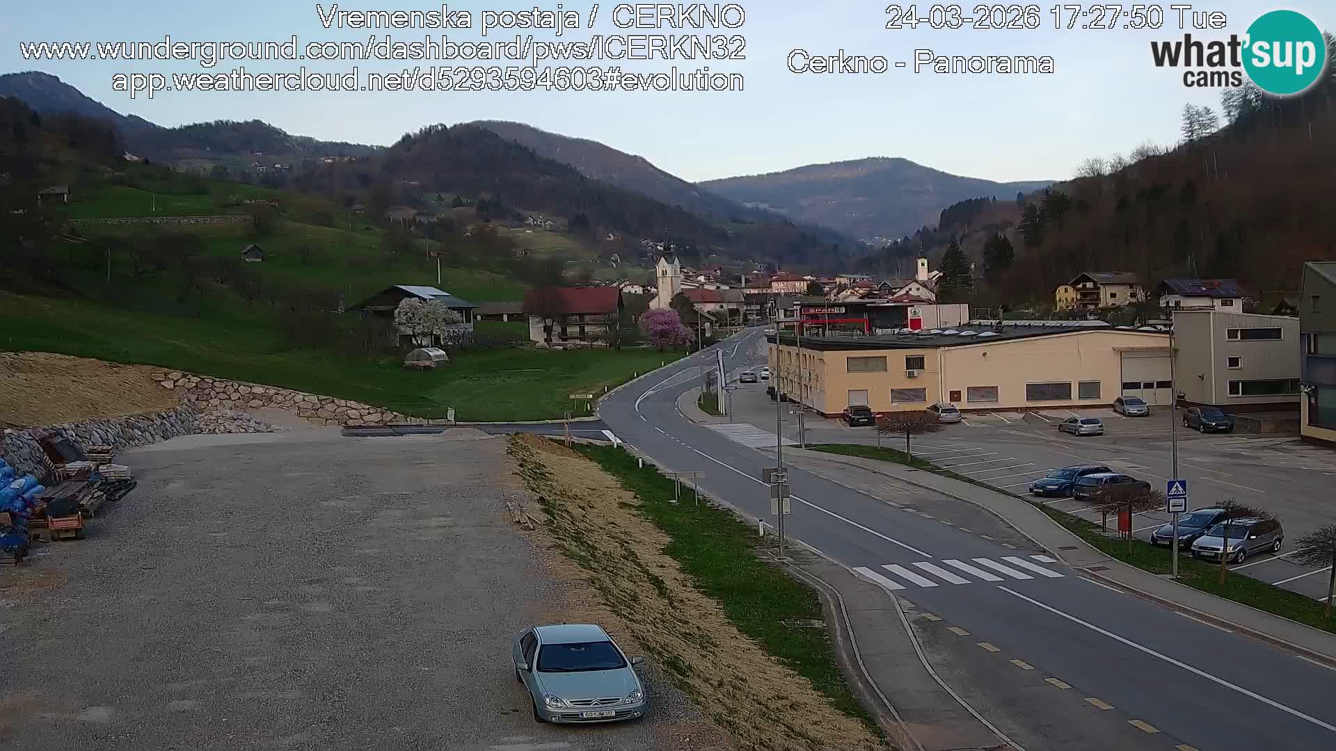Cerkno ulaz u grad – Kamera uživo