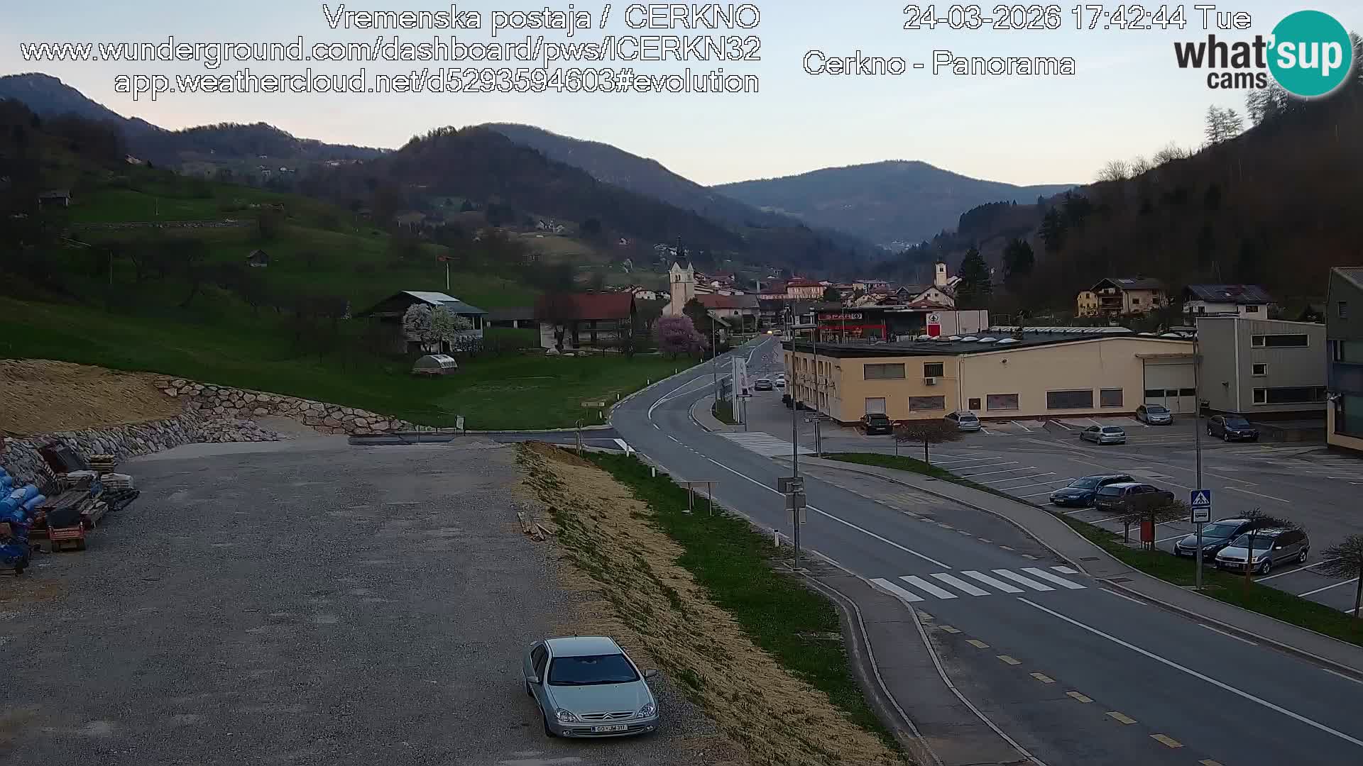Cerkno Stadteingang Live-Webcam