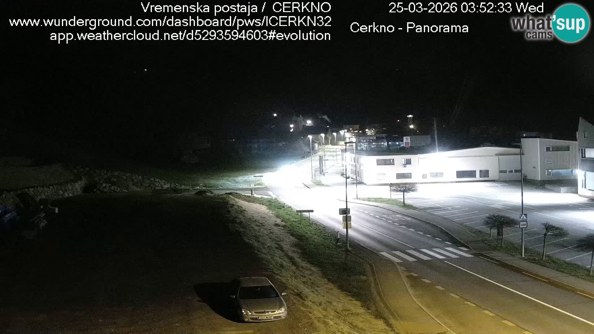 Cerkno city entrance Live Webcam