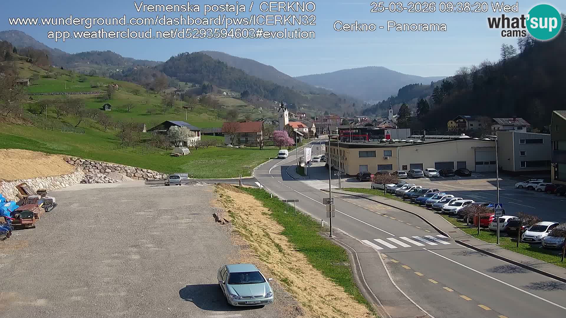 Cerkno entrada a la ciudad Webcam en vivo